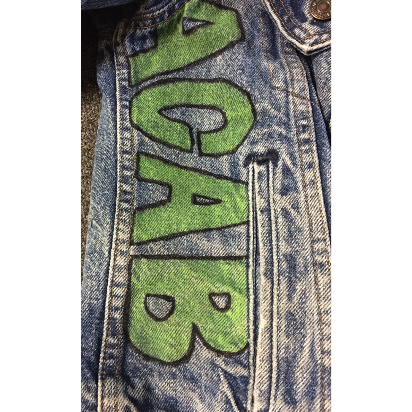 Levi's Vtg 80s Levi’s Trucker Jacket Denim Flannel Lined S USA Punk Grunge Biker 90s ACAB Toxic Holocaust ACAB USA Mens Jacket Blue Levi's Size US S / EU 44-46 / 1 - 4 Thumbnail