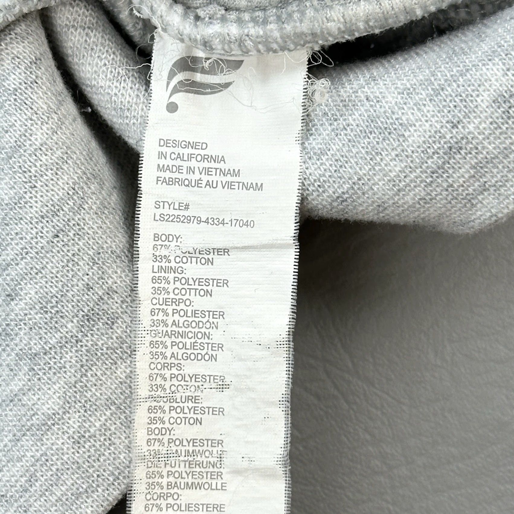 Fabletics Fabletics Hoodie Women's M Gray Fleece Pullover Activewear Gym Casual Logo Pockets Hooded Pullover Size M / US 6-8 / IT 42-44 - 7 Thumbnail