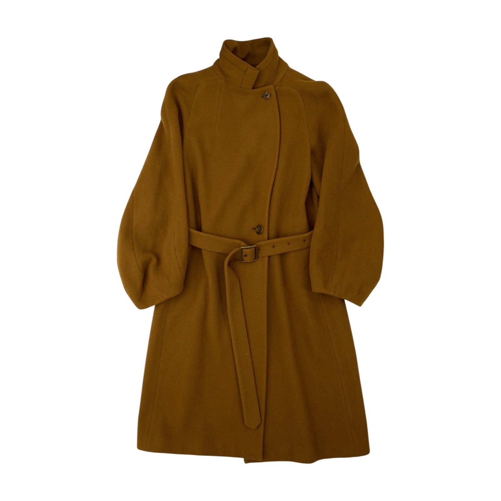 Dries Van Noten Brown Wool Belted Coat Size XS / US 0-2 / IT 36-38 - 2 Thumbnail
