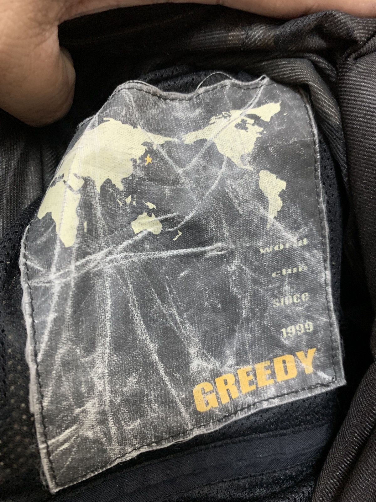 Greedy Genius Vintage greedy motorcycle jacket with padding Size US M / EU 48-50 / 2 - 19 Thumbnail