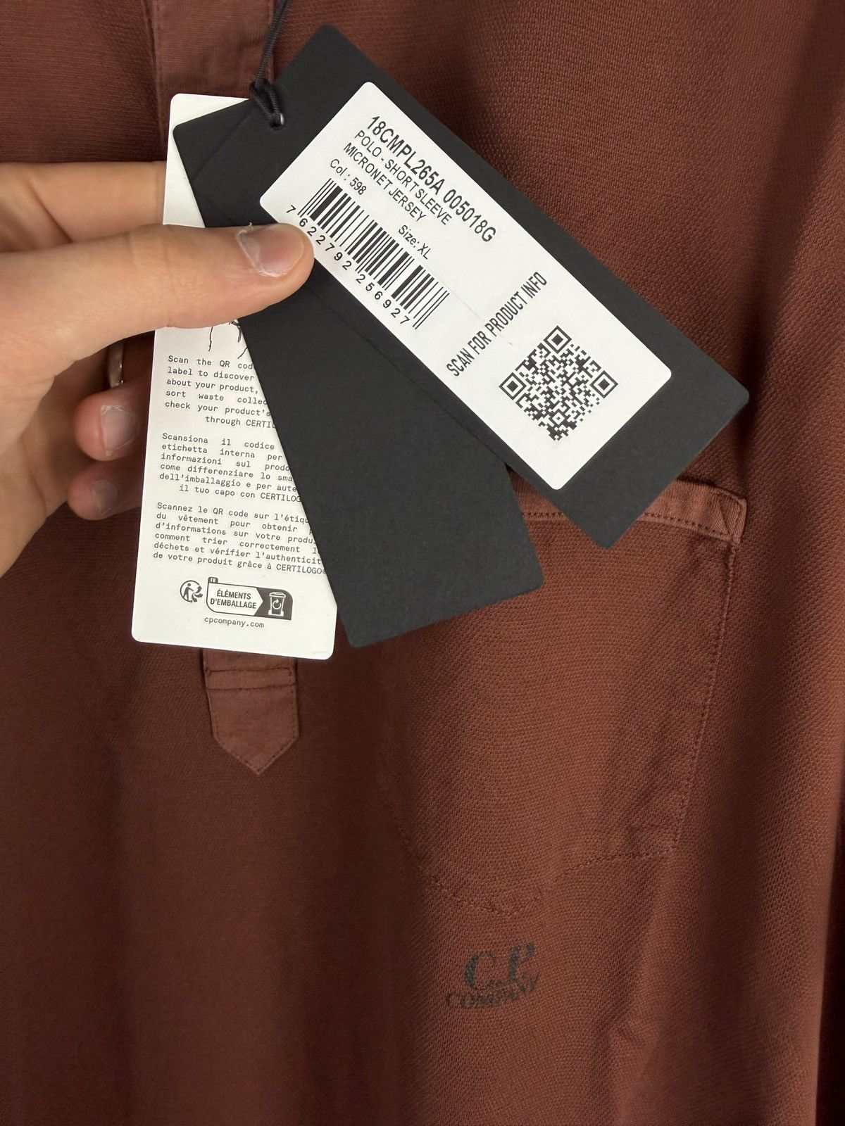 C.P. Company Brown C.P. Company polo (brand new with tags) Size US XL / EU 56 / 4 - 5 Thumbnail