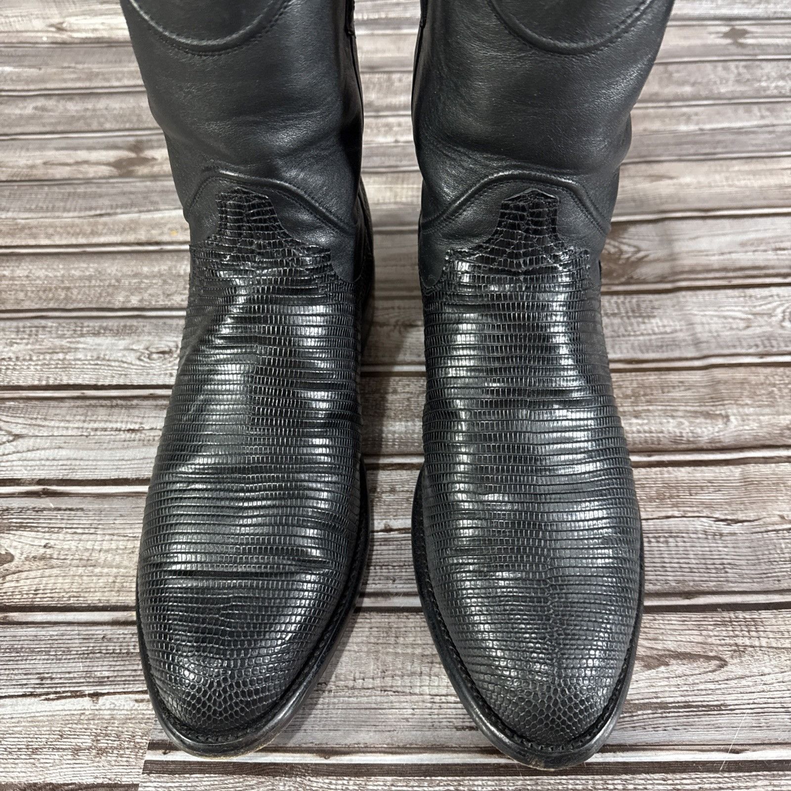 Tecovas Tecovas The Nash Midnight Lizard Black Ropes Size 10.5 Size US 10.5 / EU 43-44 - 3 Thumbnail