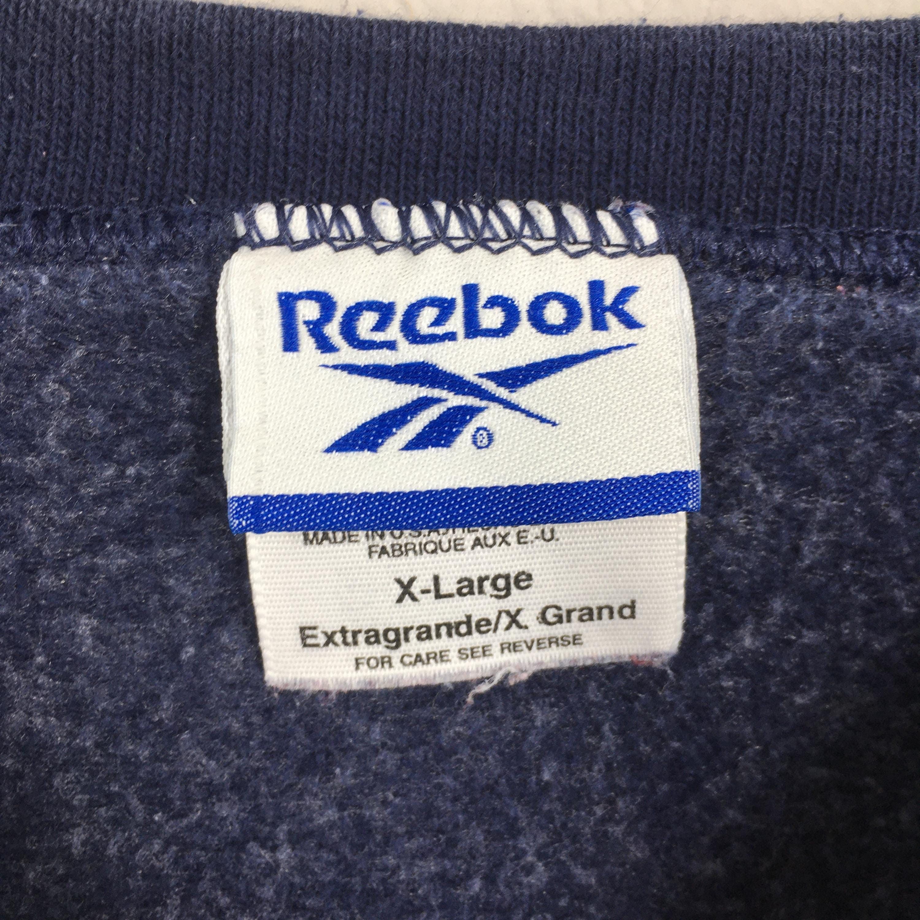 Reebok Vintage 90's Reebok England Blue Sweatshirt XLarge Size US XL / EU 56 / 4 - 5 Thumbnail