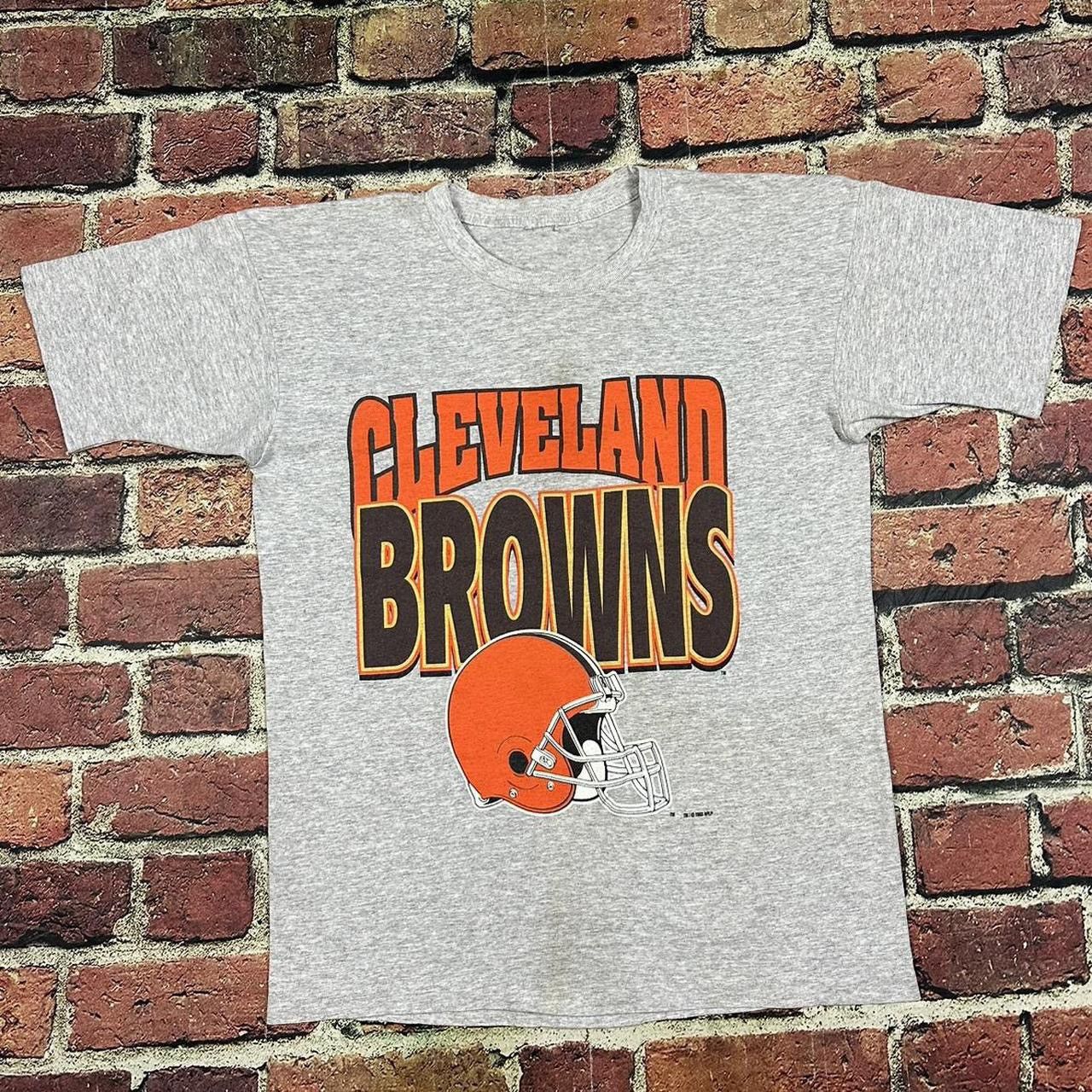 NFL Vintage Cleveland Browns T Shirt 90s NFL Single Stitch 1993 Size US XL / EU 56 / 4 - 1 Thumbnail
