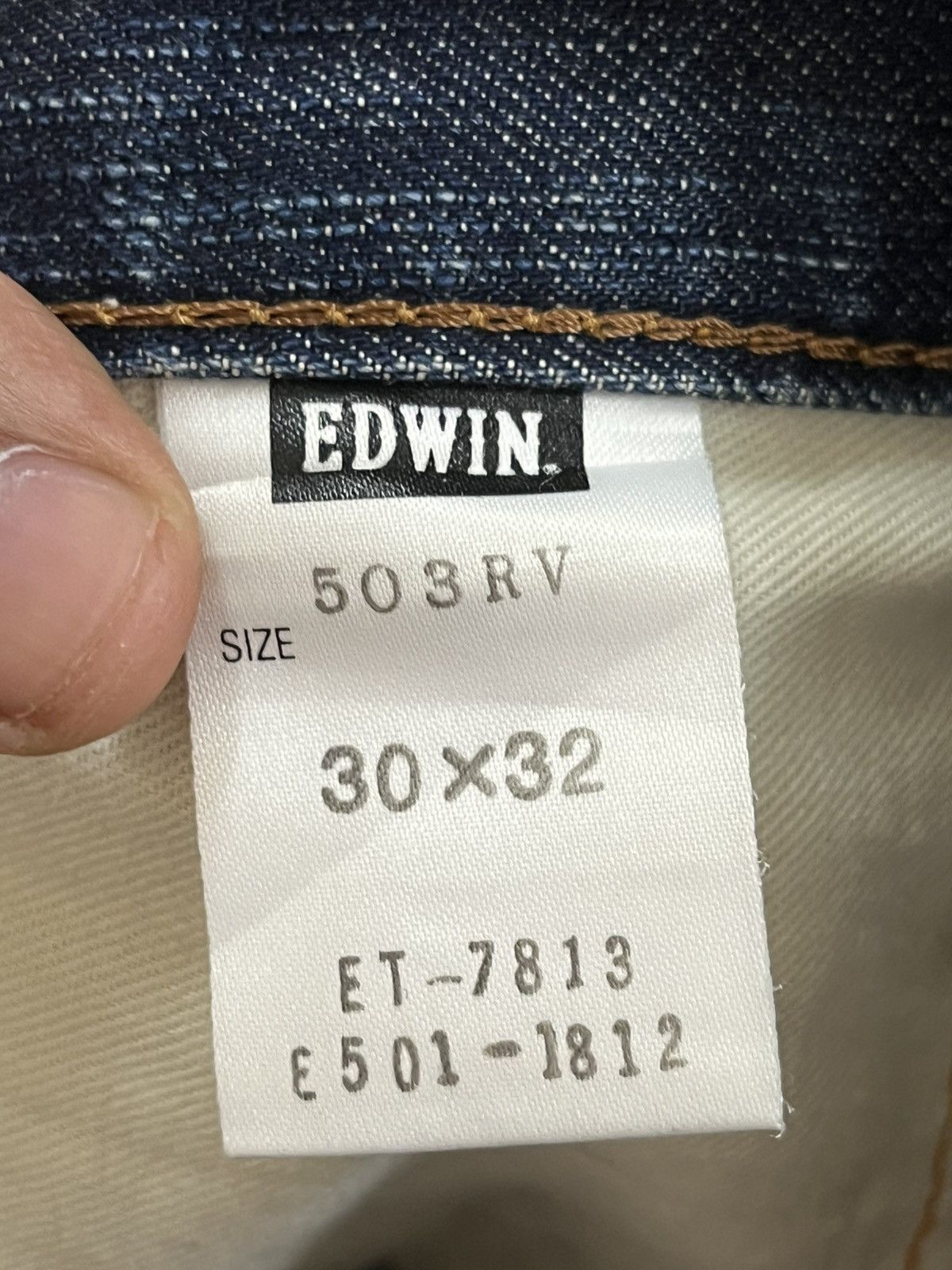 Edwin × Japanese Brand × Le Grande Bleu (L.G.B.) Vintage Edwin 503 Grunge Faded Denim Size US 32 / EU 48 - 7 Thumbnail