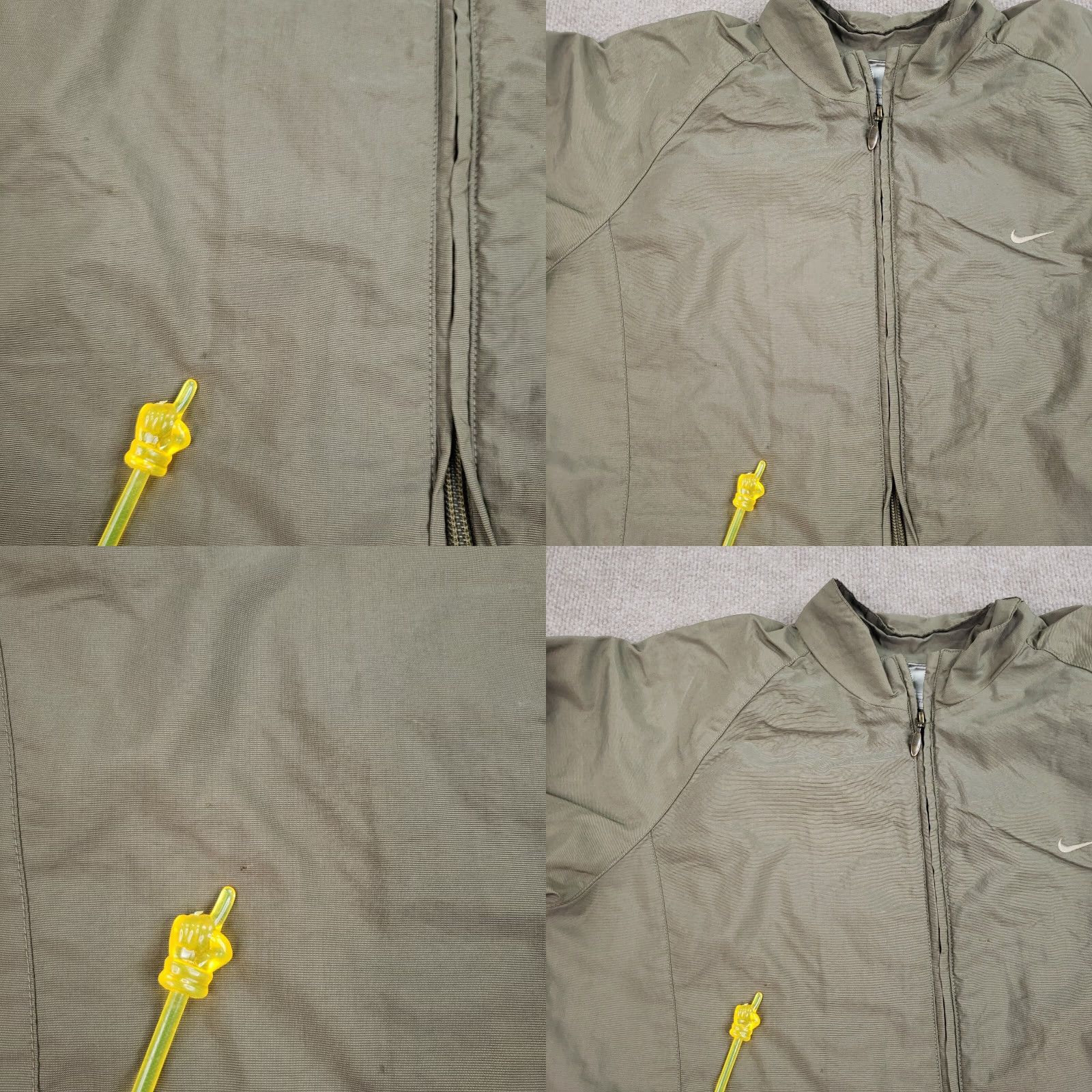 Nike Nike Windbreaker Jacket Womens Medium Extra Large Green Lined Full Zip Mock Neck Size M / US 6-8 / IT 42-44 - 8 Thumbnail