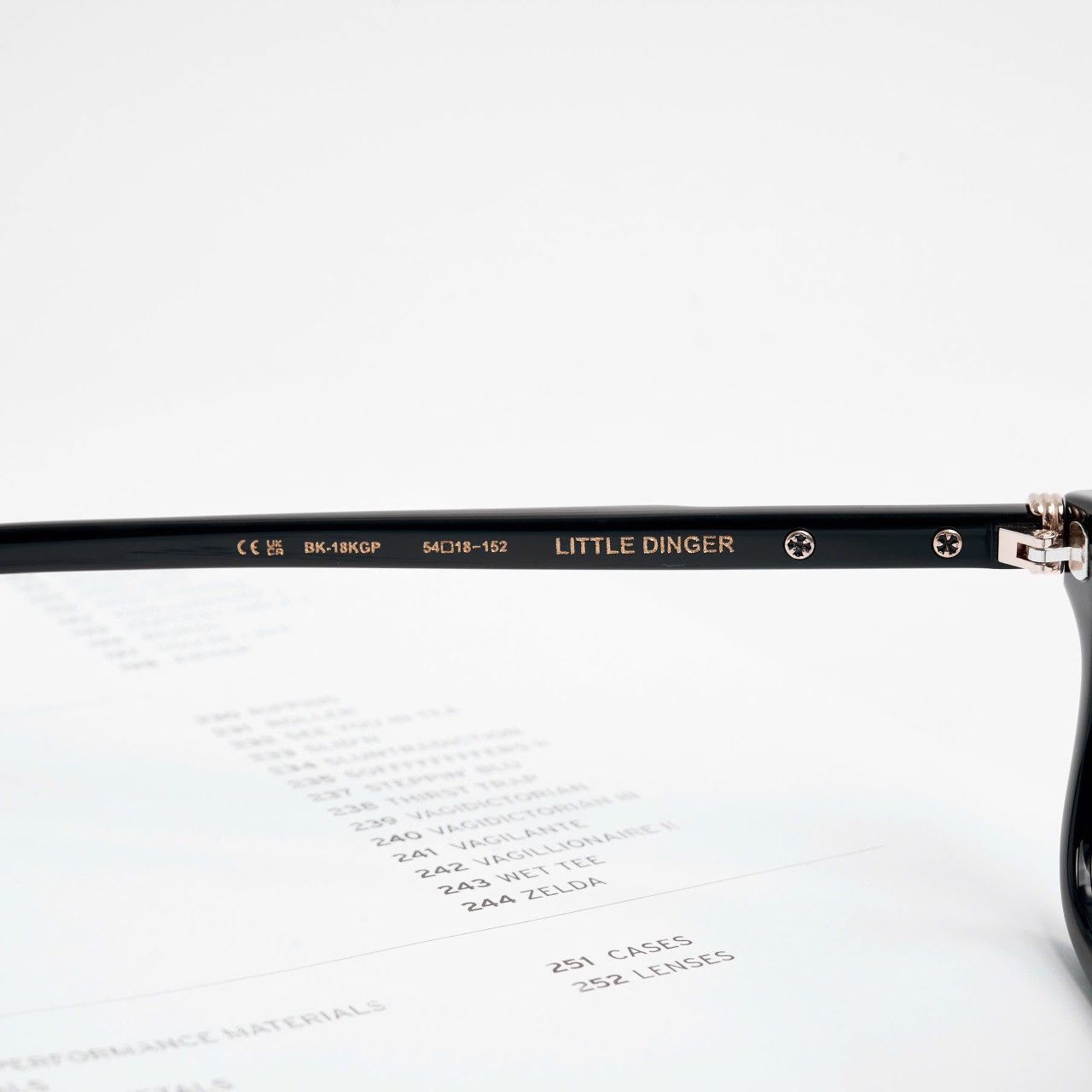 Chrome Hearts CHROME HEARTS LITTLE DINGER BLACK/ 18KGP GLASSES Size ONE SIZE - 5 Thumbnail
