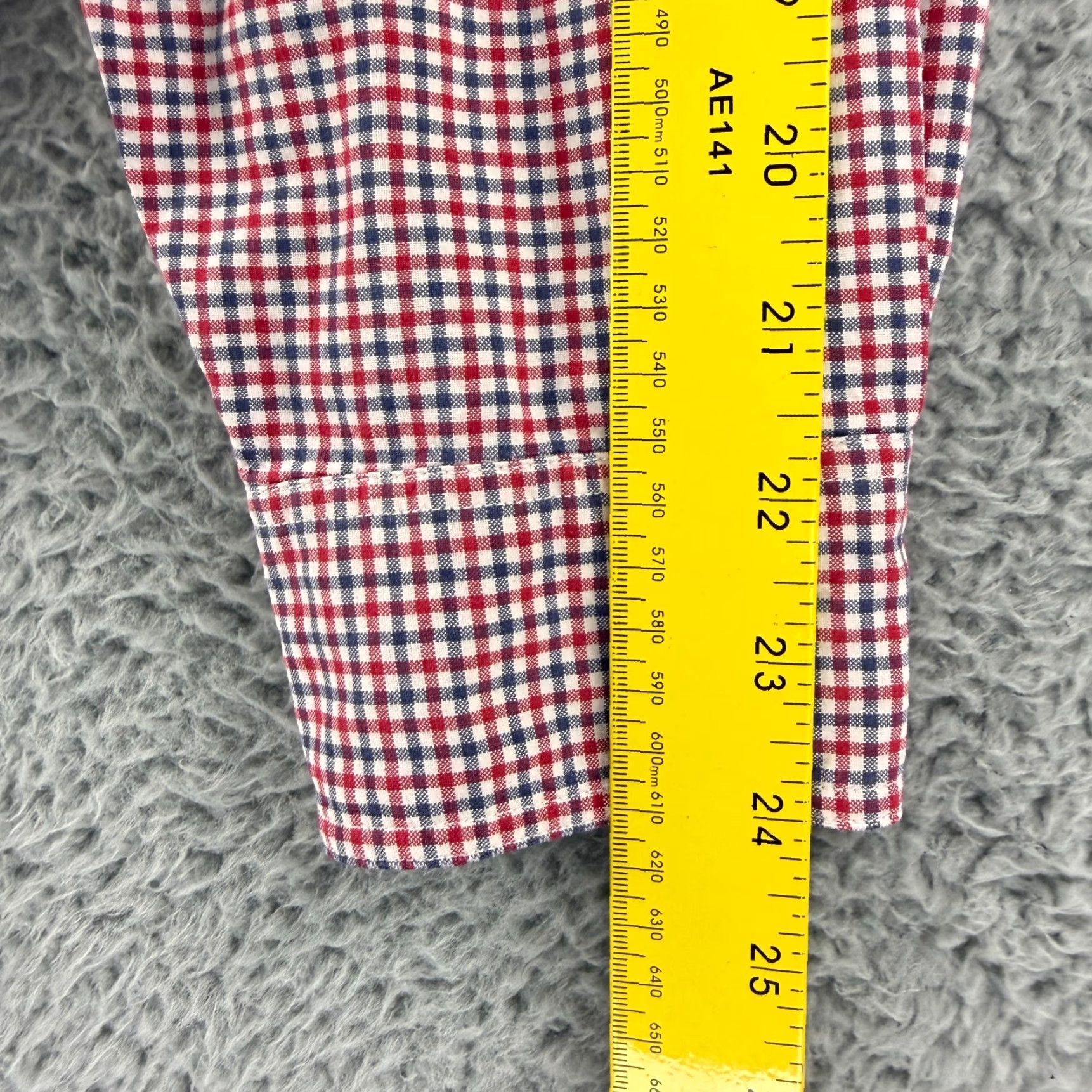 Abercrombie & Fitch Abercrombie & Fitch Button-Up Shirt Mens Large Red Check Print Long Sleeve VTG Size US L / EU 52-54 / 3 - 7 Thumbnail