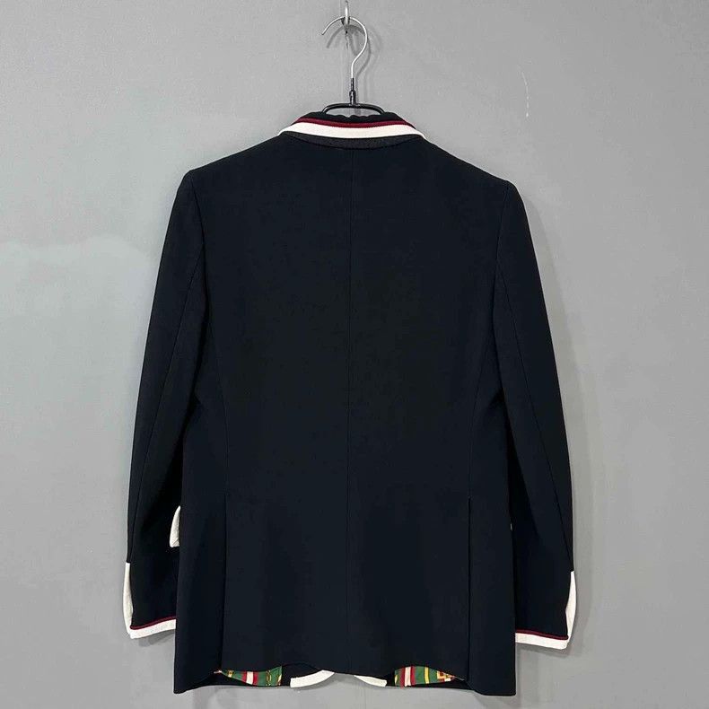 Gucci Gucci College Style Silk Pattern Blazer-2508 Size US M / EU 48-50 / 2 - 3 Thumbnail