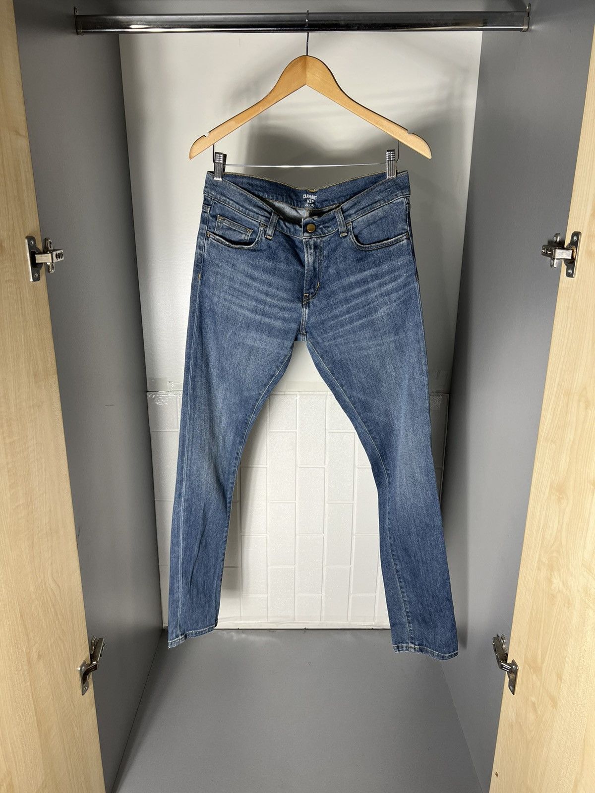 Carhartt VINTAGE CARHARTT WIP REBEL SKINNY DENIM JEANS CASUAL Y2K 90s Size US 30 / EU 46 - 1 Thumbnail