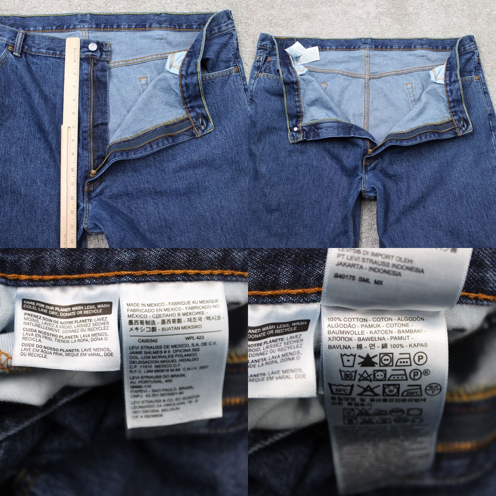 Levi's Levi's Jeans 550 Mens 48x34 Blue Relaxed 5-Pocket Denim Cotton Straight Vintage: No Size US 32 / EU 48 - 8 Thumbnail