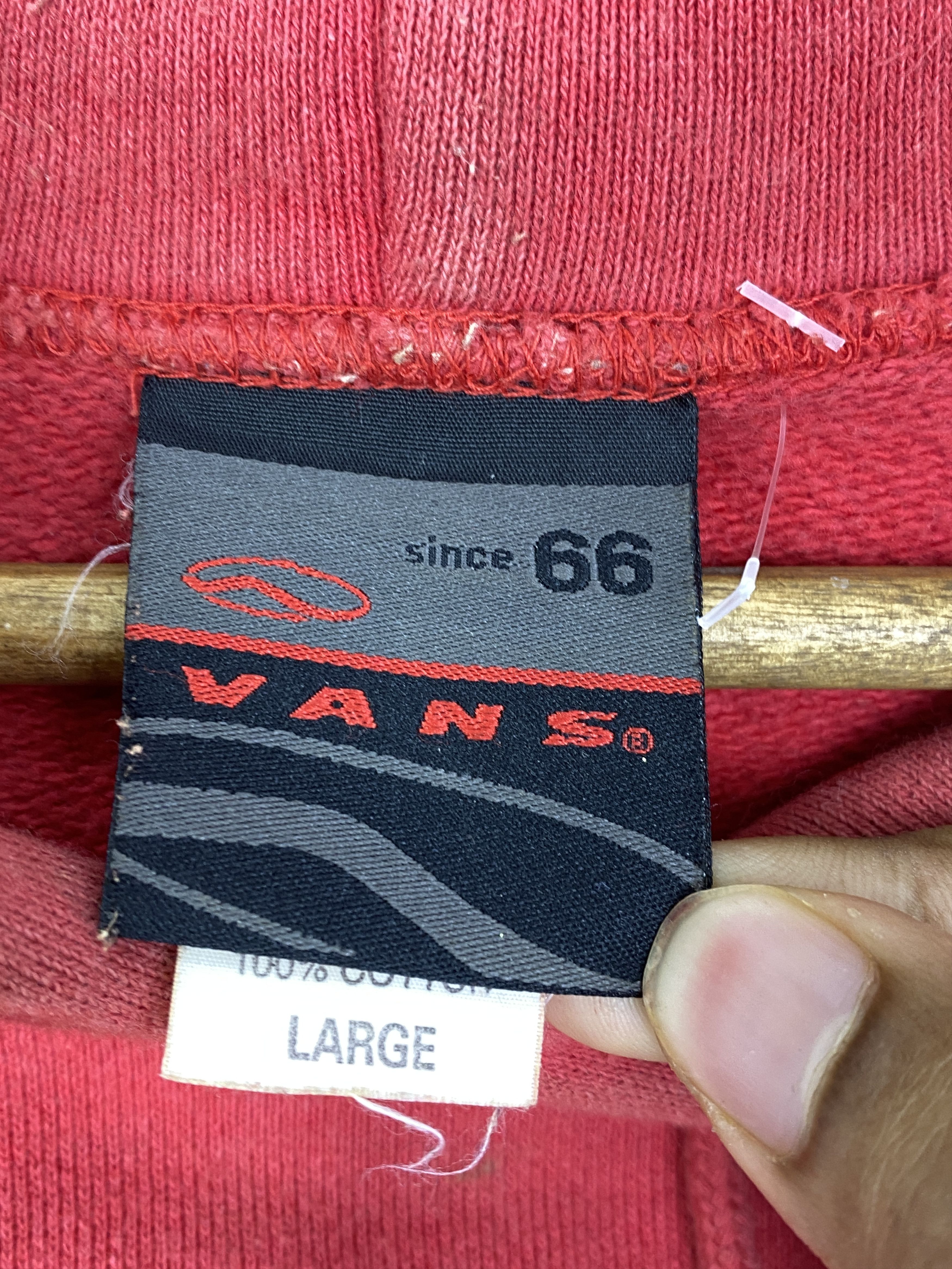 Vans Vintage Vans Central Logo Hoodie Pull Over SH0101 Size US L / EU 52-54 / 3 - 9 Thumbnail