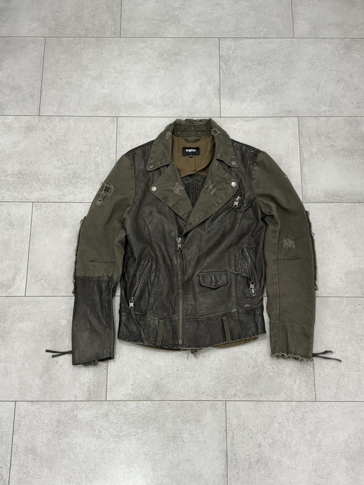 tigha Tigha Biker Vintage Leather Jacket Size US M / EU 48-50 / 2 - 2 Thumbnail