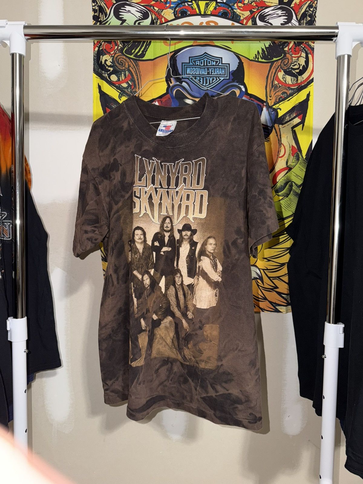 VINTAGE 1997 Lynyrd Skynyrd Tour T-America Single Stitch L
