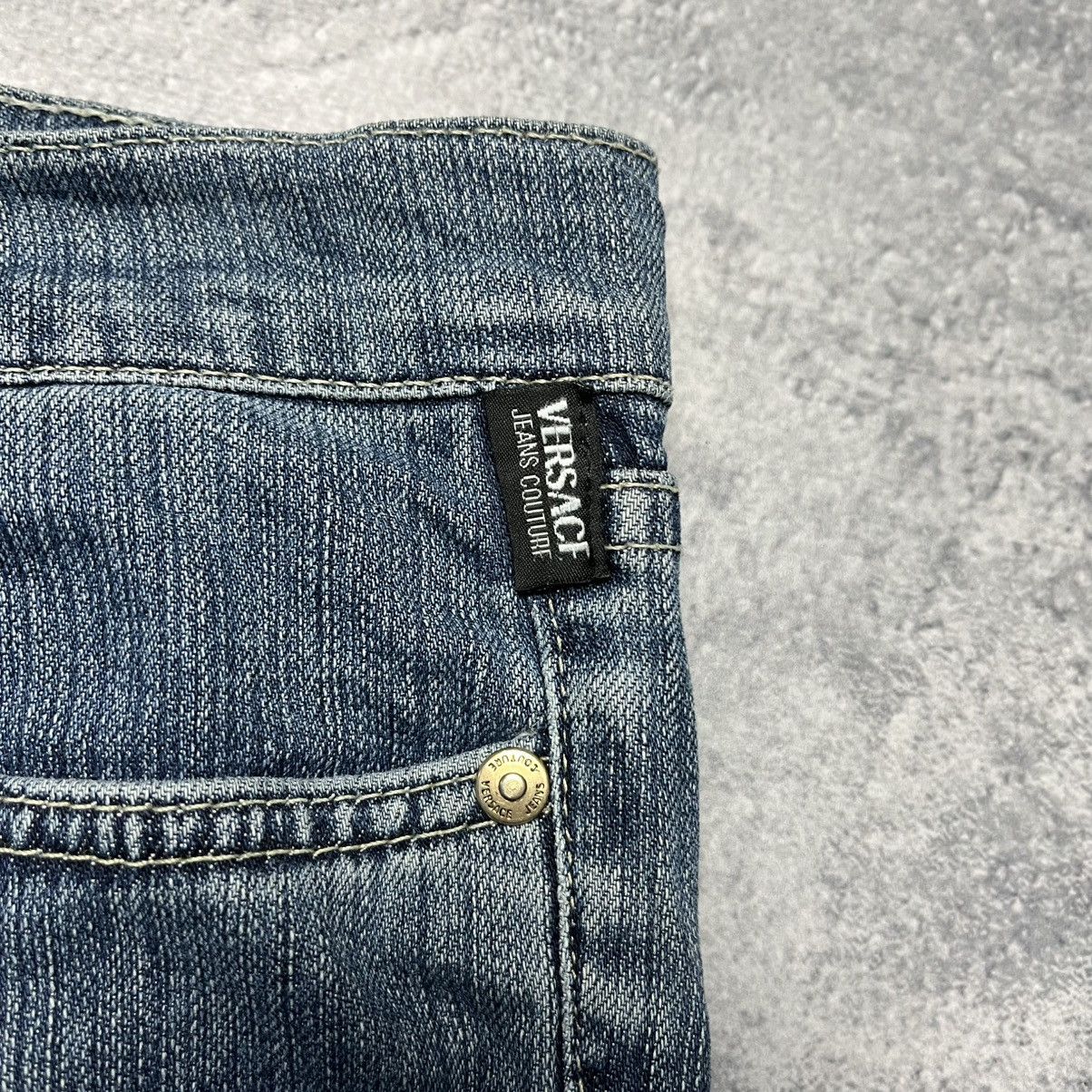Versace Vintage Versace Jeans Couture Denim Jeans Luxury Designer Size 33" - 5 Thumbnail
