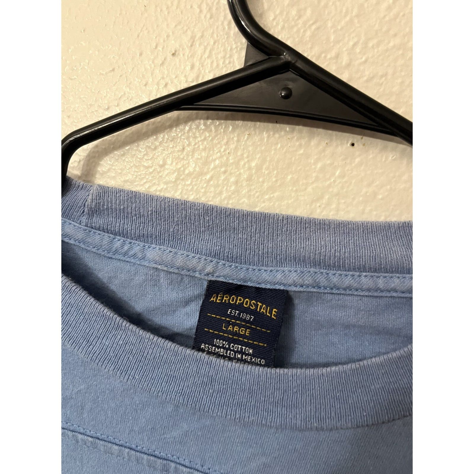 Aeropostale VINTAGE Aeropostale Graphic Long Sleeve Tee Shirt Mens Large Blue Y2K Size US L / EU 52-54 / 3 - 3 Thumbnail