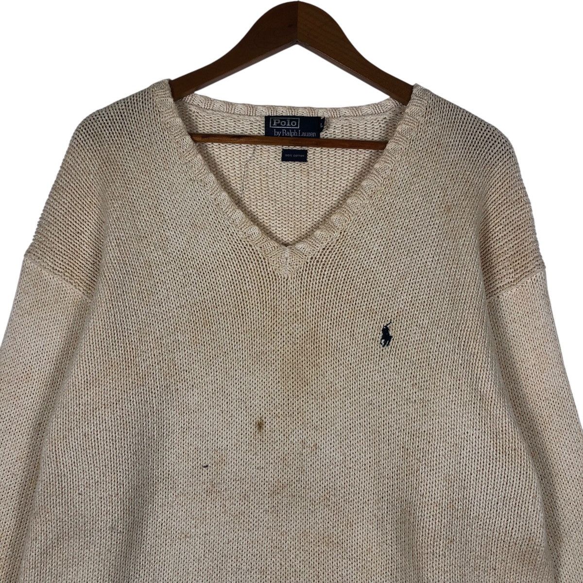 Polo Ralph Lauren POLO RALPH LAUREN V-Neck Knit Sweater Size US L / EU 52-54 / 3 - 3 Thumbnail