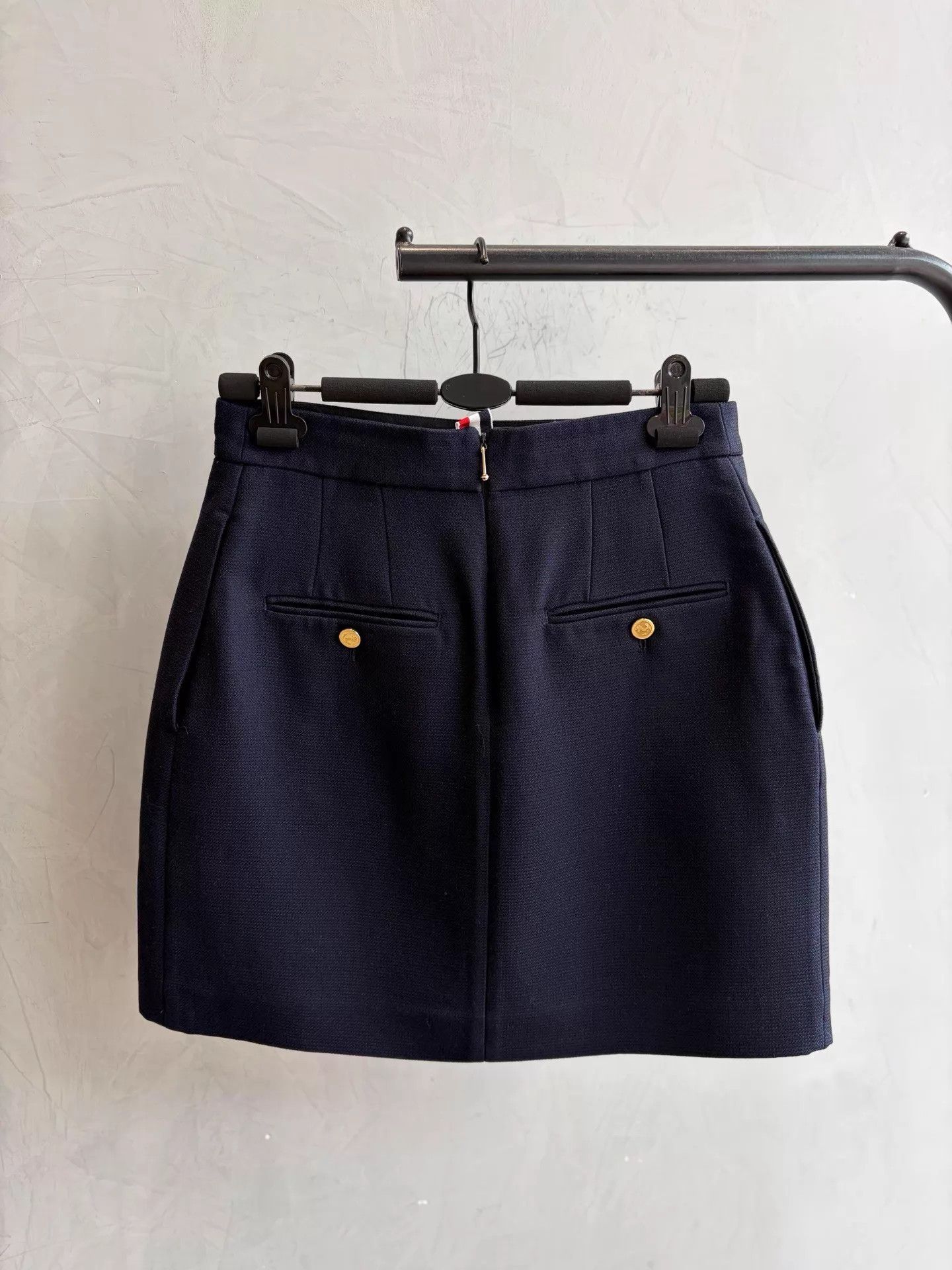 Thom Browne Thom Browne deep navy wool skirt deadstock 42 Size 28" / US 6 / IT 42 - 2 Thumbnail