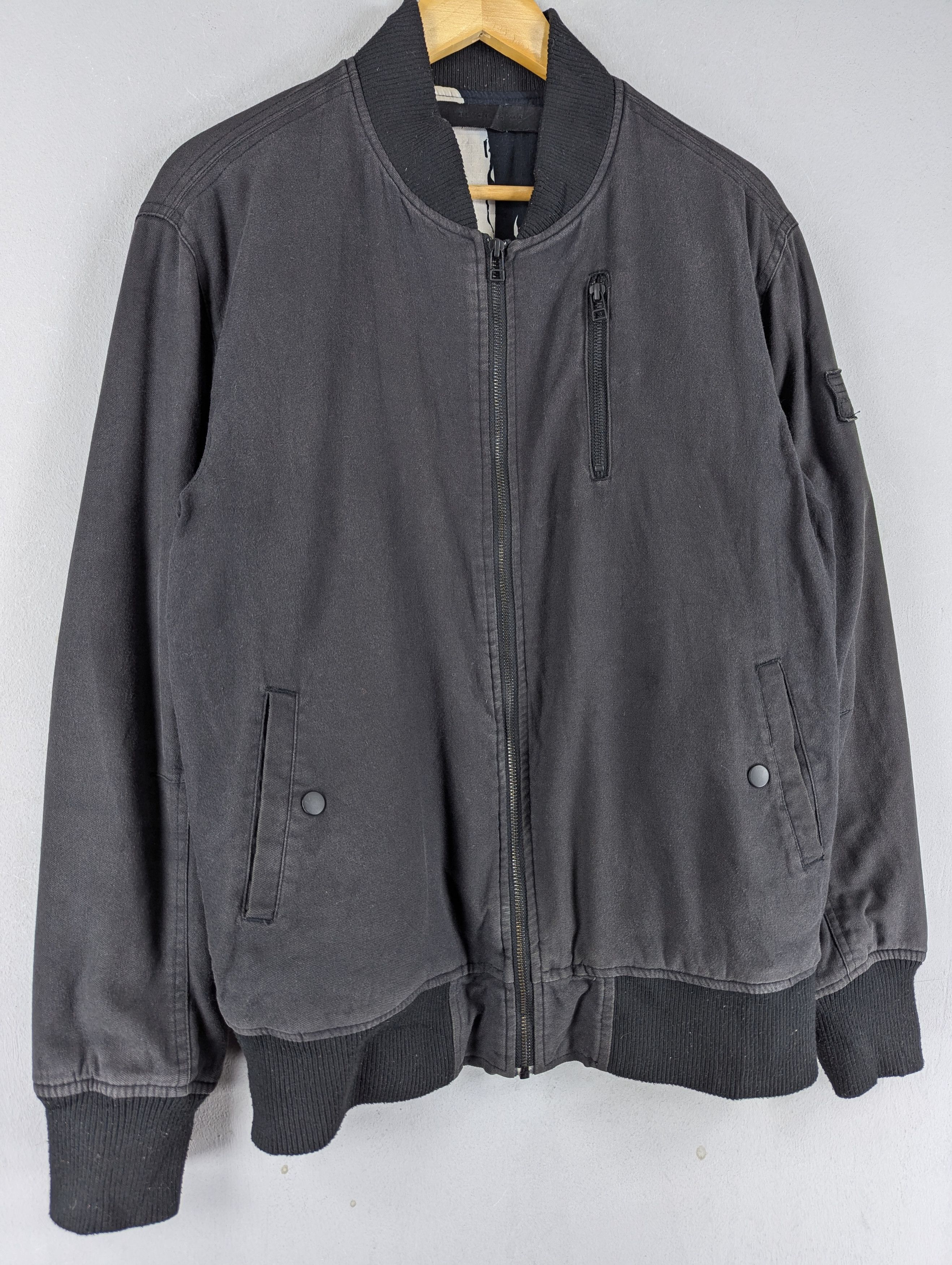 Black Scale Black Scale FADED Bomber Zipper Jacket Size US M / EU 48-50 / 2 - 3 Thumbnail