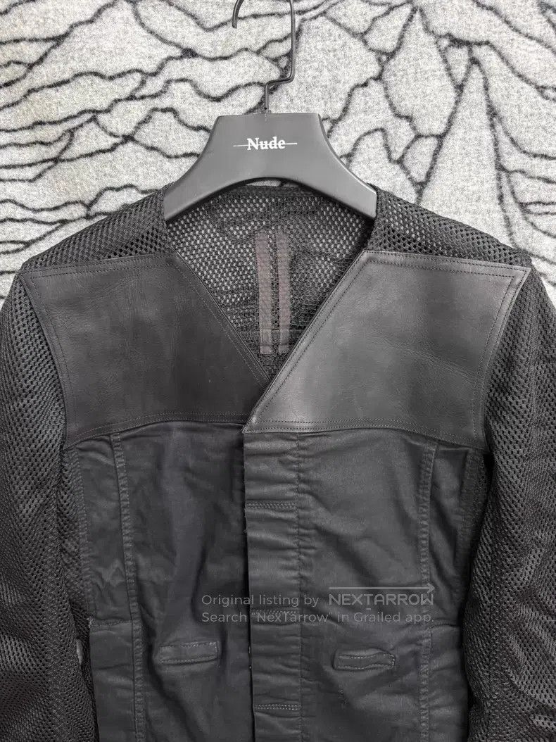 Rick Owens Rick Owens Mesh Patchwork Leather Jacket Size US M / EU 48-50 / 2 - 4 Thumbnail