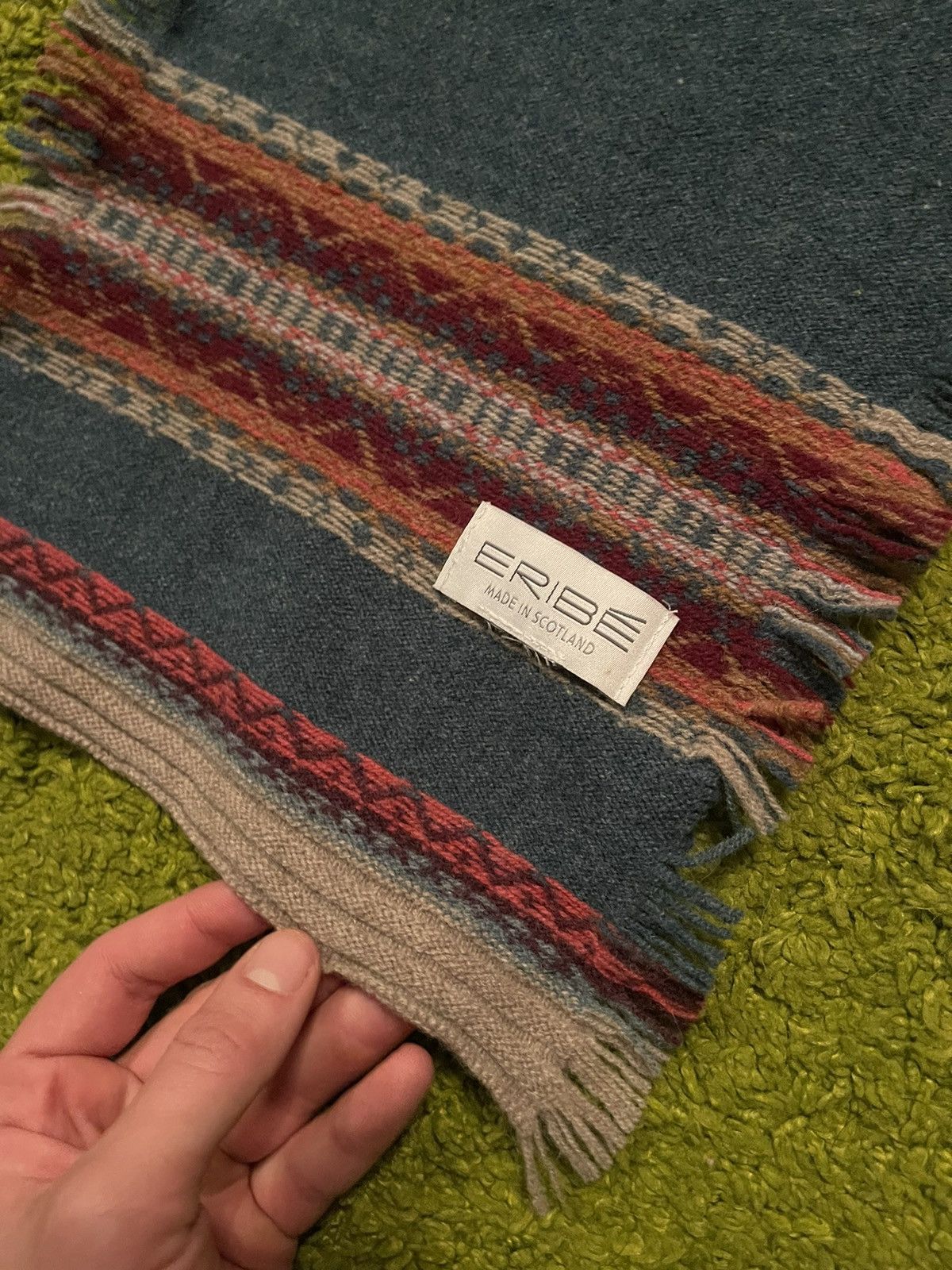 Designer Eribe avant garde coloured wool scarf Size ONE SIZE - 2 Thumbnail