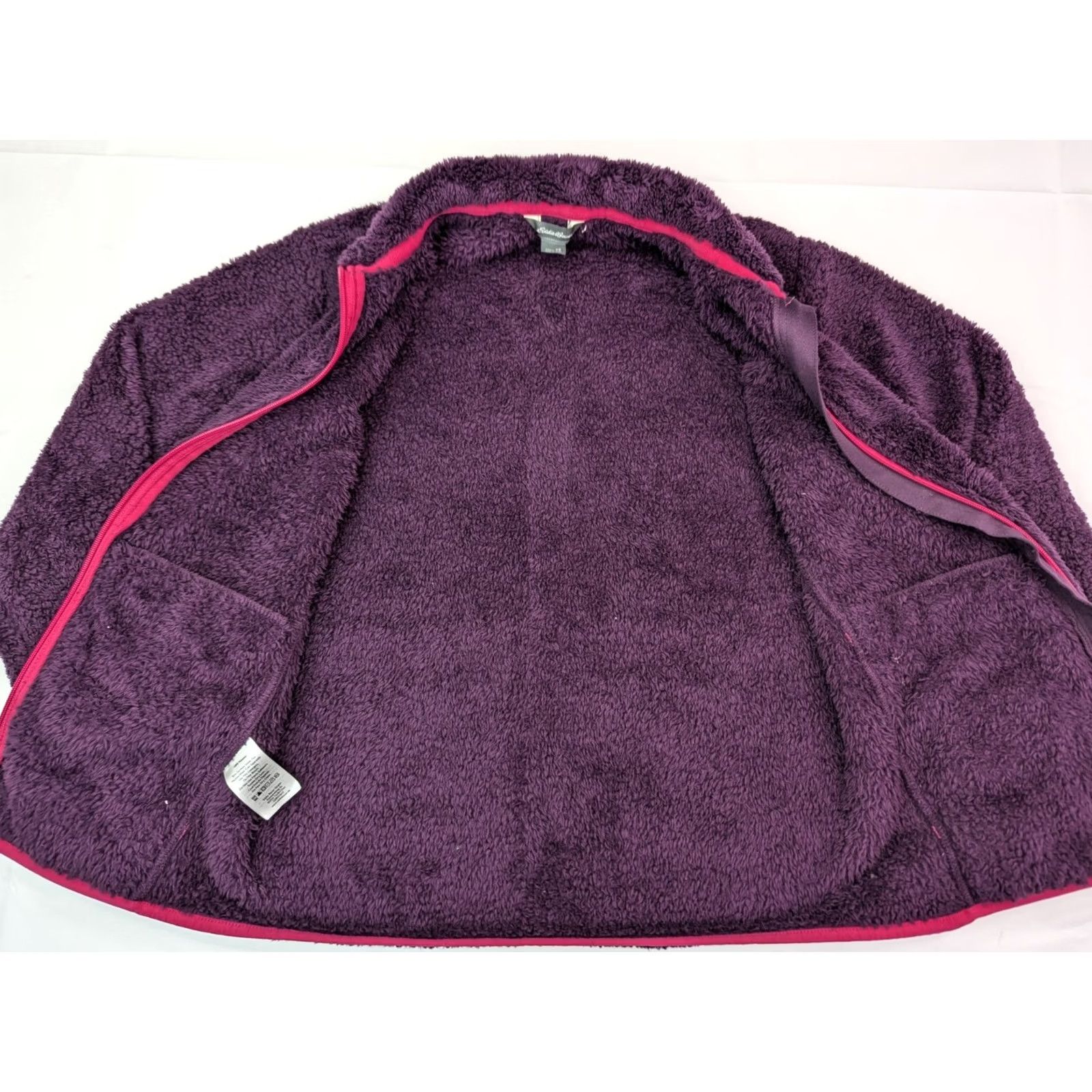 Eddie Bauer Eddie Bauer Jacket Women XS Purple Sherpa Lined Fleece Full Zip Pockets Vintage No Size XS / US 0-2 / IT 36-38 - 3 Thumbnail