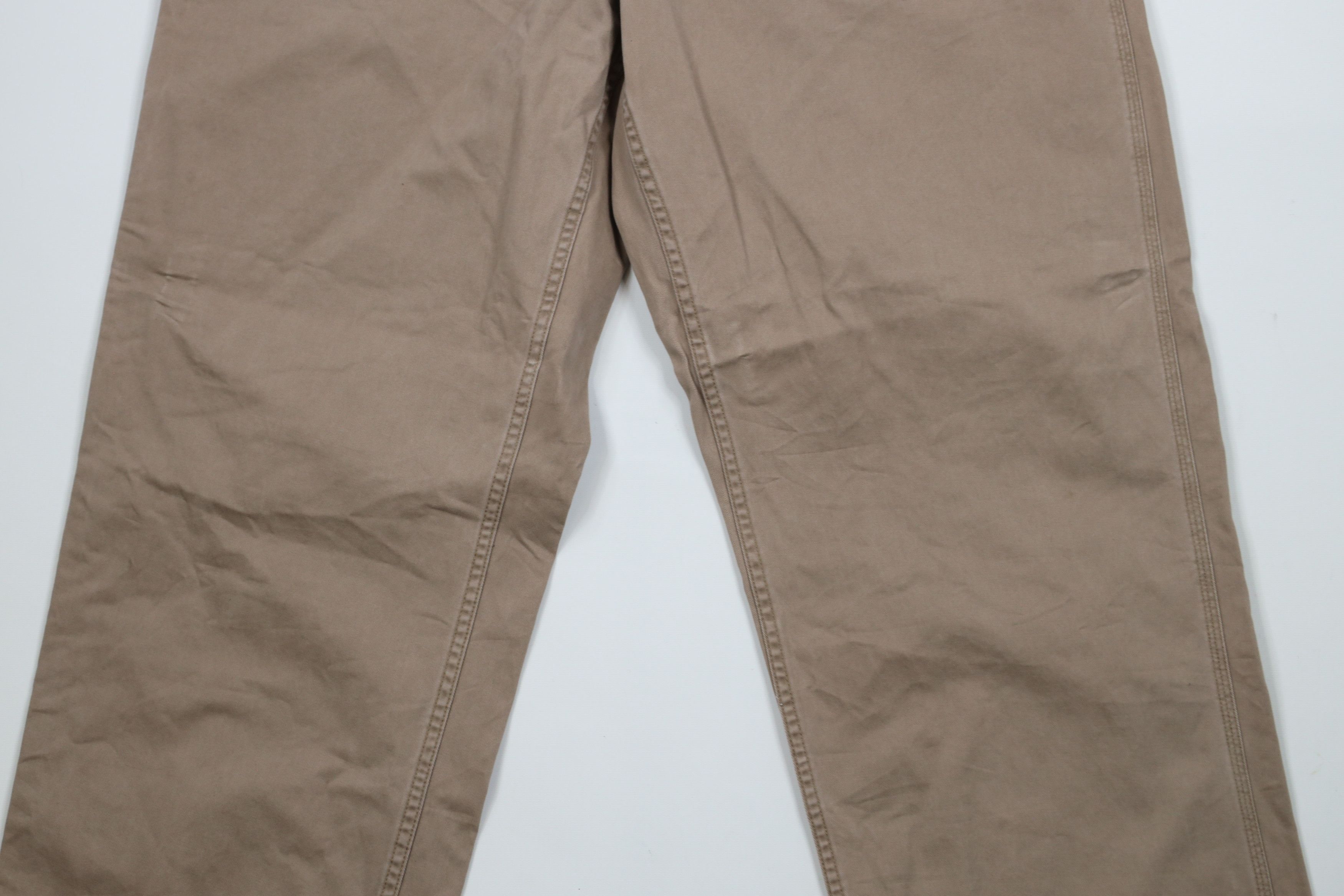 American Eagle Outfitters × Vintage Vintage 90s Y2K American Eagle Wide Leg Dungaree Pants Brown Size US 36 / EU 52 - 3 Thumbnail