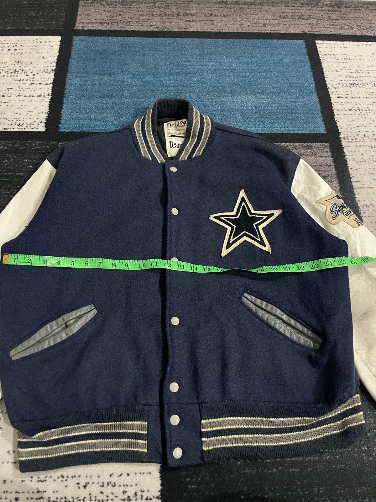 NFL Vintage Delong Nfl Cowboys Varsity Jacket Size US XL / EU 56 / 4 - 19 Thumbnail
