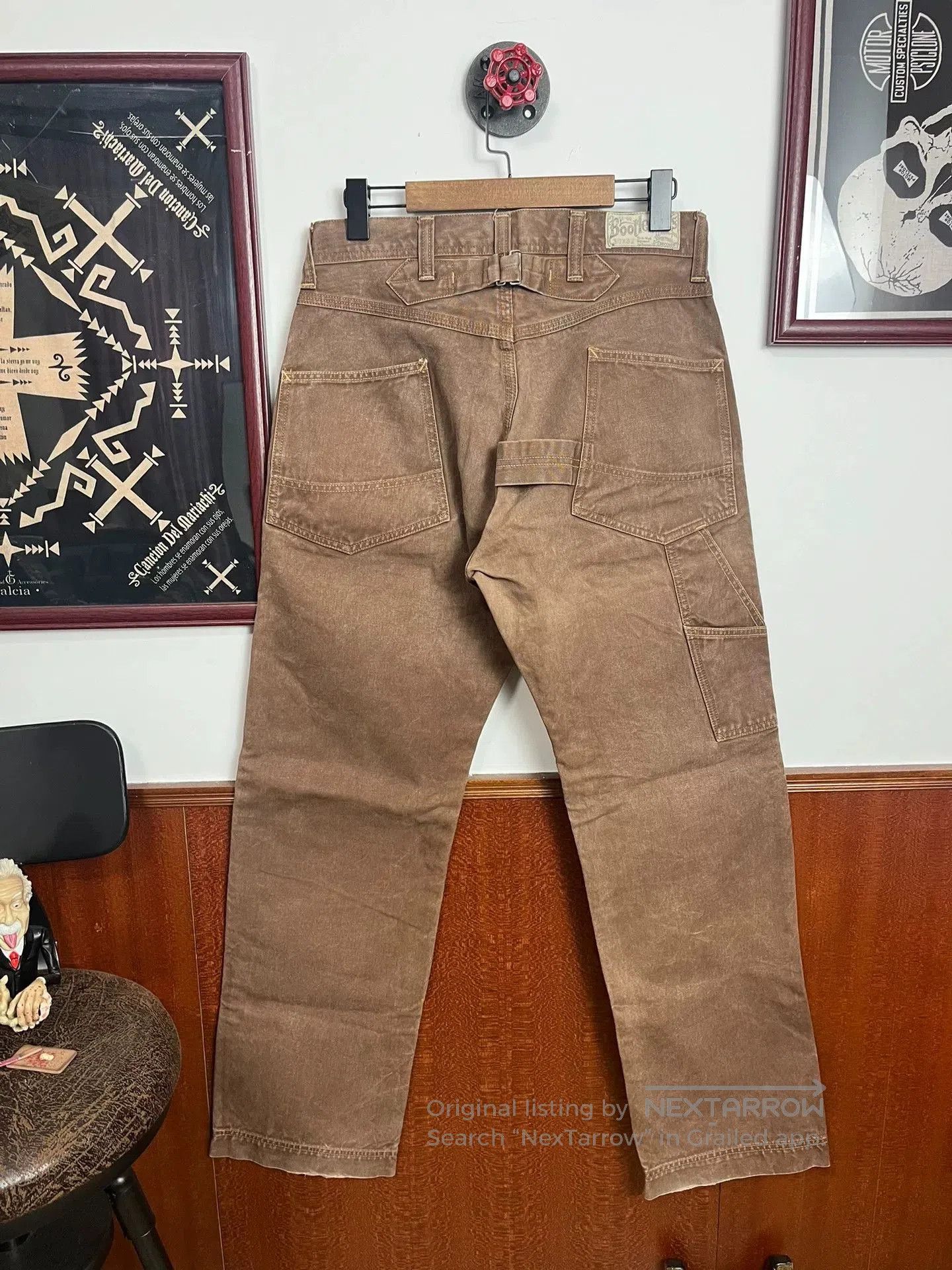 Freewheelers Freewheelers Bootleggers Skull Work Pants. Size US 30 / EU 46 - 2 Thumbnail