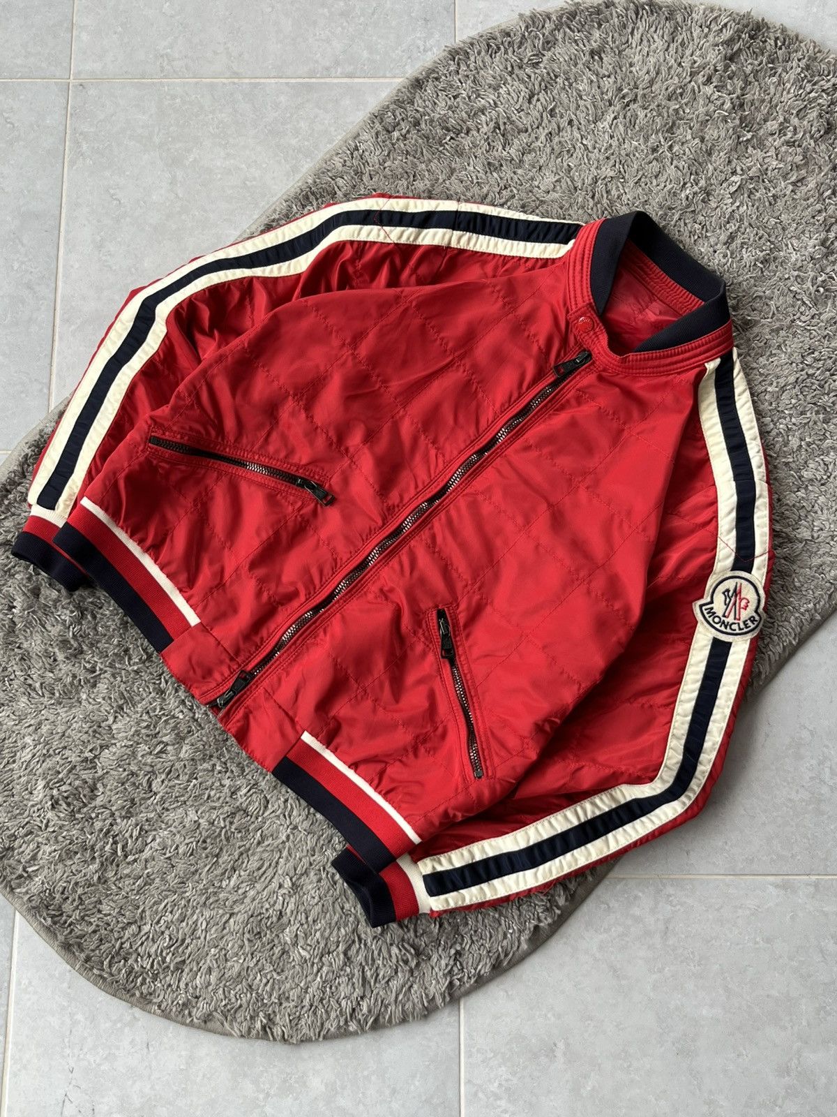 Moncler Vintage Luxury Light Jacket Moncler Canvas Big logo ❗️ Size US M / EU 48-50 / 2 - 2 Thumbnail
