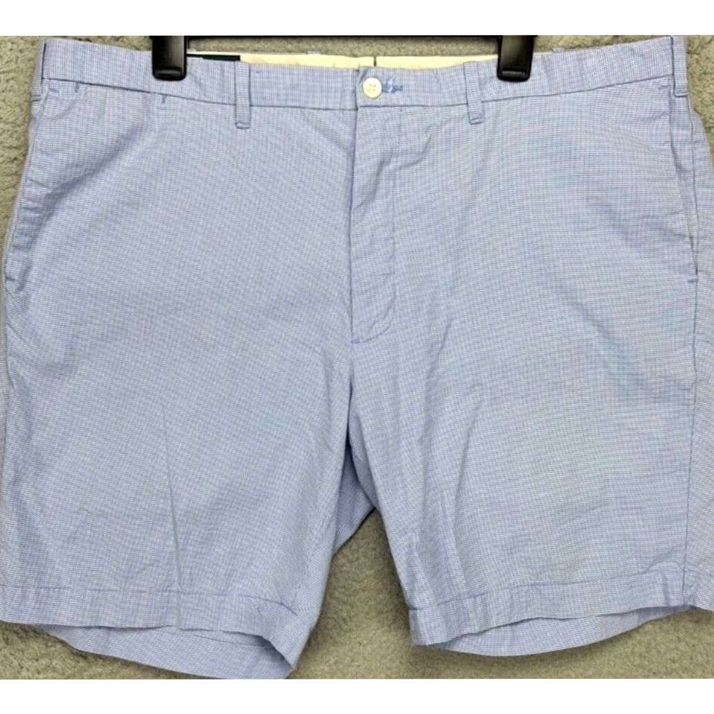 Polo Ralph Lauren Polo Ralph Lauren Khakis Shorts Mens 40 Light Blue Gingham Check Slim Fit Casual Size US L / EU 52-54 / 3 - 2 Thumbnail