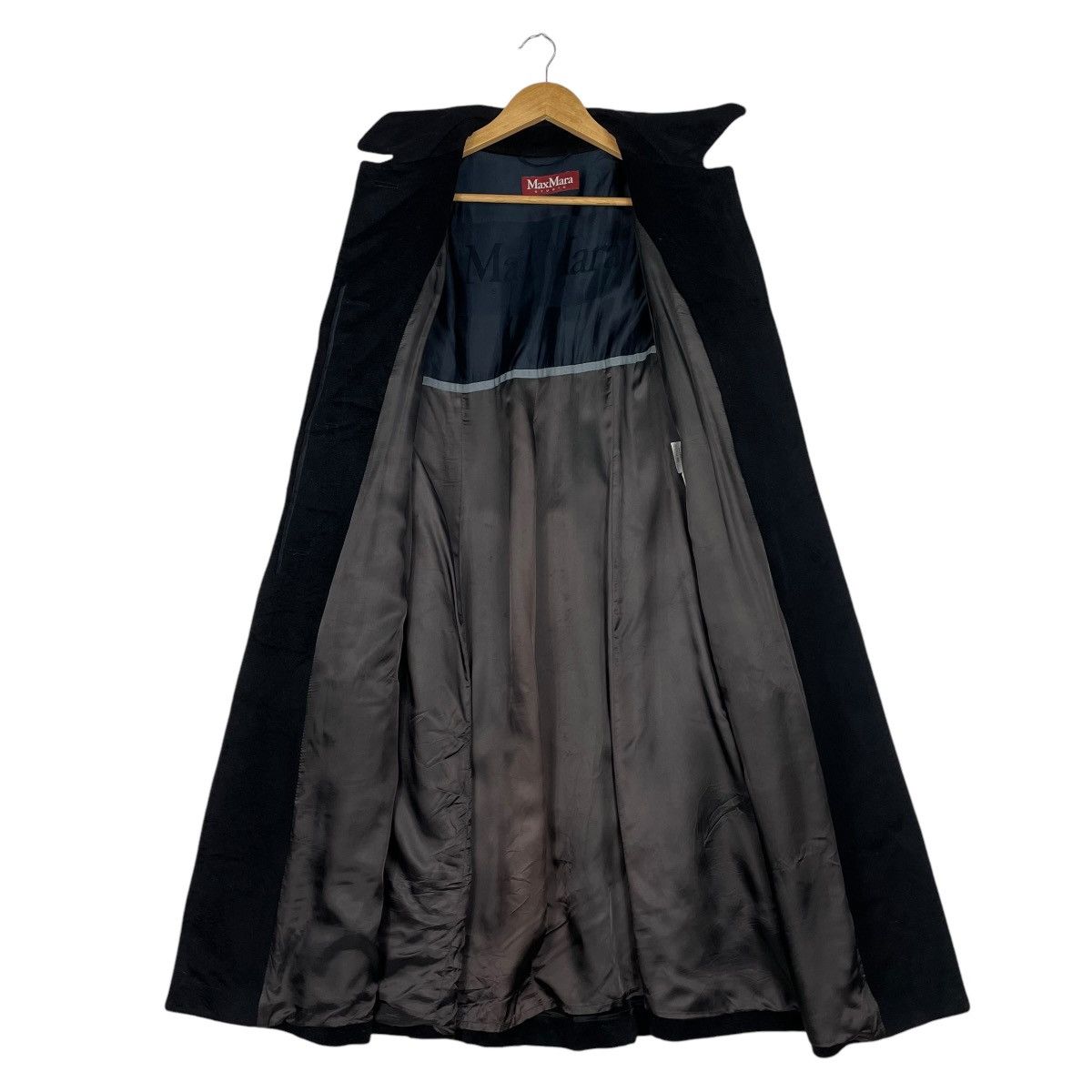 Designer × Max Mara 💥MAX MARA STUDIO BLACK PARKA JACKET Size S / US 4 / IT 40 - 12 Thumbnail