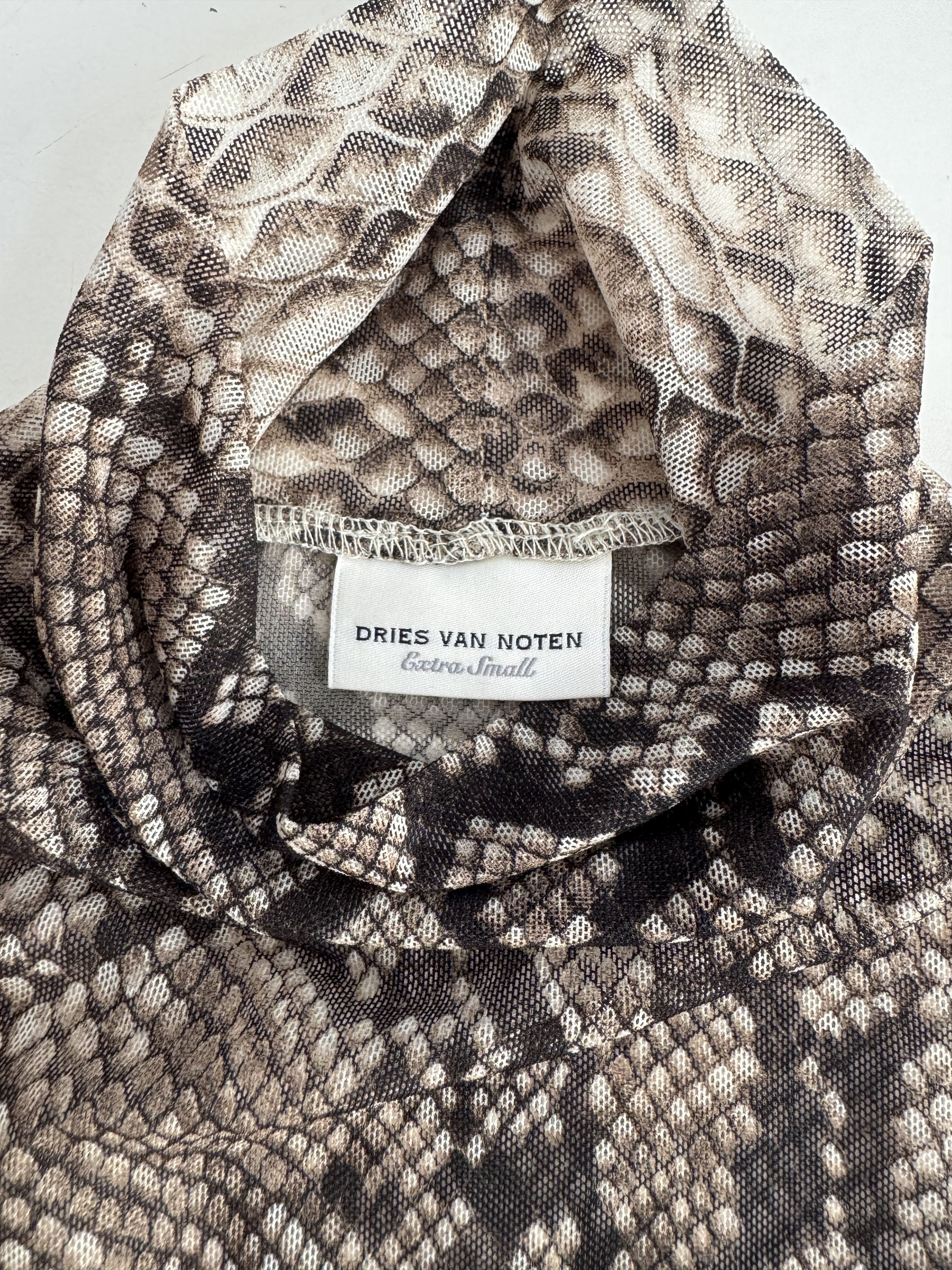 Dries Van Noten Long Sleeve Mesh Top Size XS / US 0-2 / IT 36-38 - 3 Thumbnail