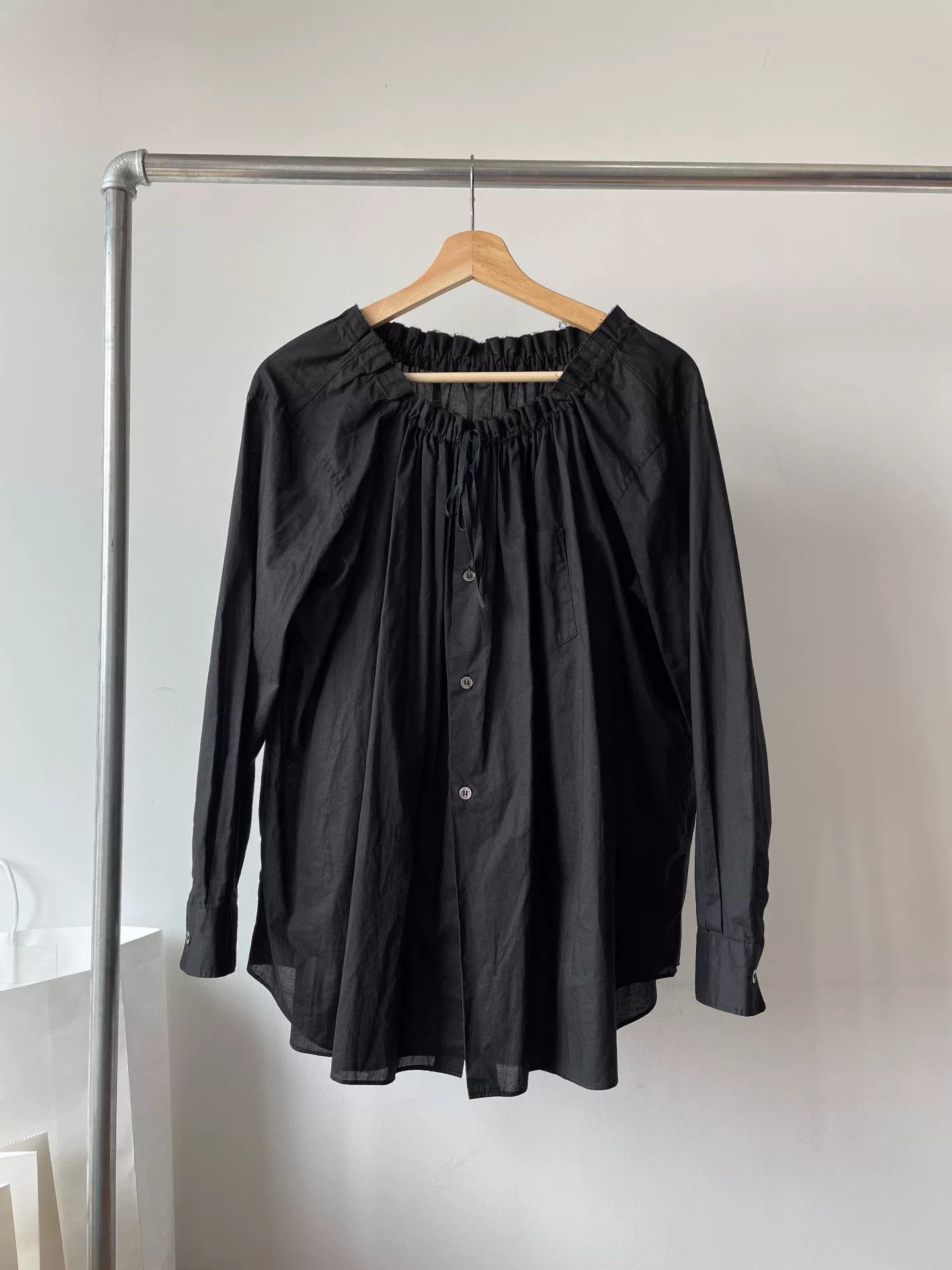 Rei Kawakubo Comme des Garcons Black Tie Shirt Size S / US 4 / IT 40 - 1 Thumbnail
