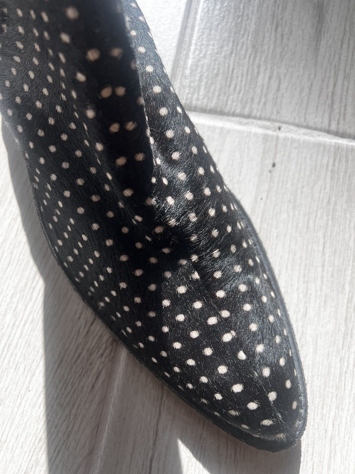 Haider Ackermann Haider Ackermann black polka dot Elasticated Chelsea boots Size US 10 / EU 43 - 18 Thumbnail