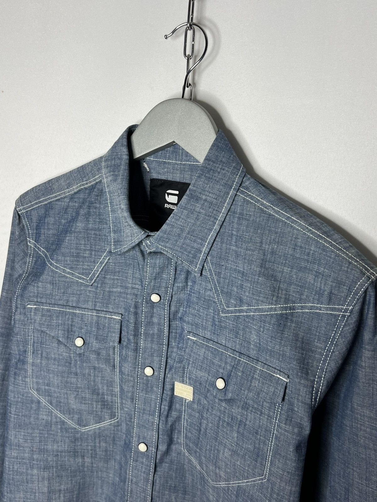 Designer × G-Star 🔥 G Star Raw Denim Long Sleeve Shirt Overshirt Button UP 🔥 Size US S / EU 44-46 / 1 - 4 Thumbnail