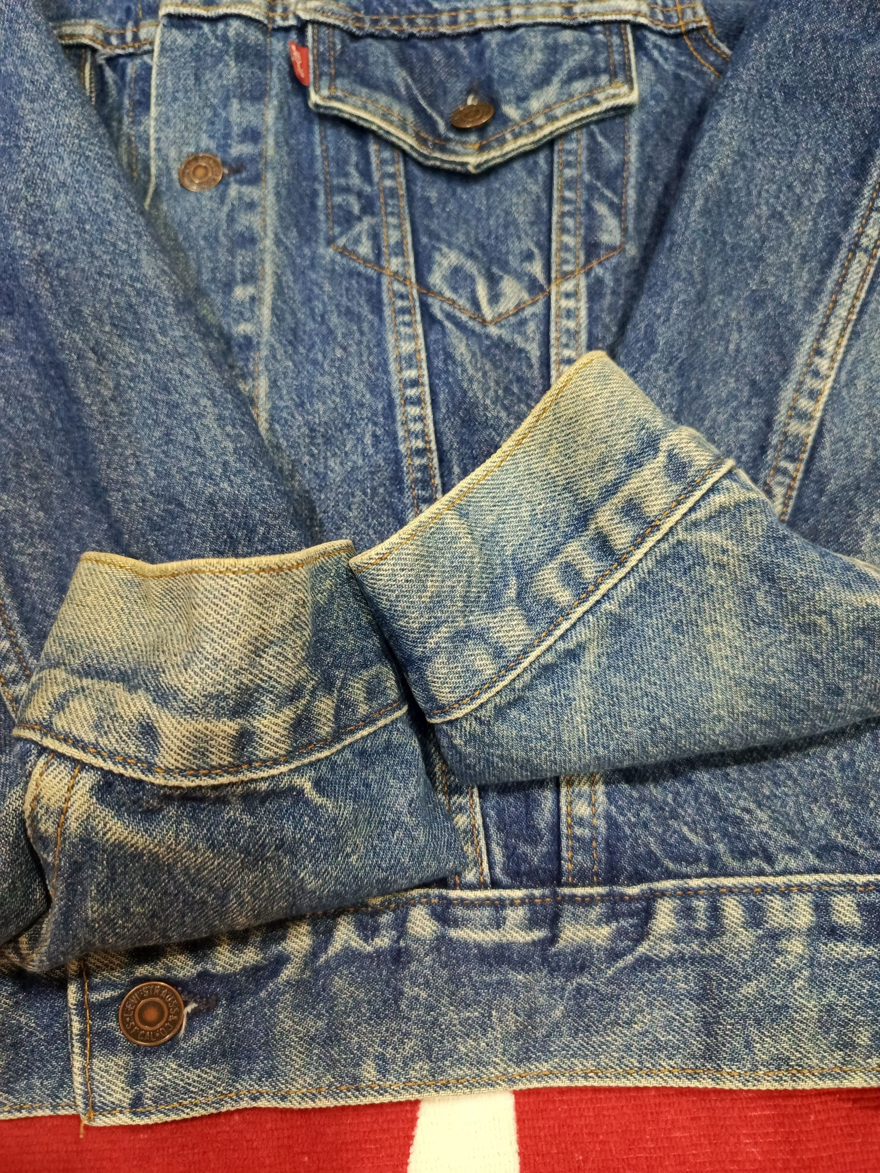 Levi's Vintage 90s Levi's Blanket Lined ORIGINAL Trucker Jacket Size US M / EU 48-50 / 2 - 11 Thumbnail