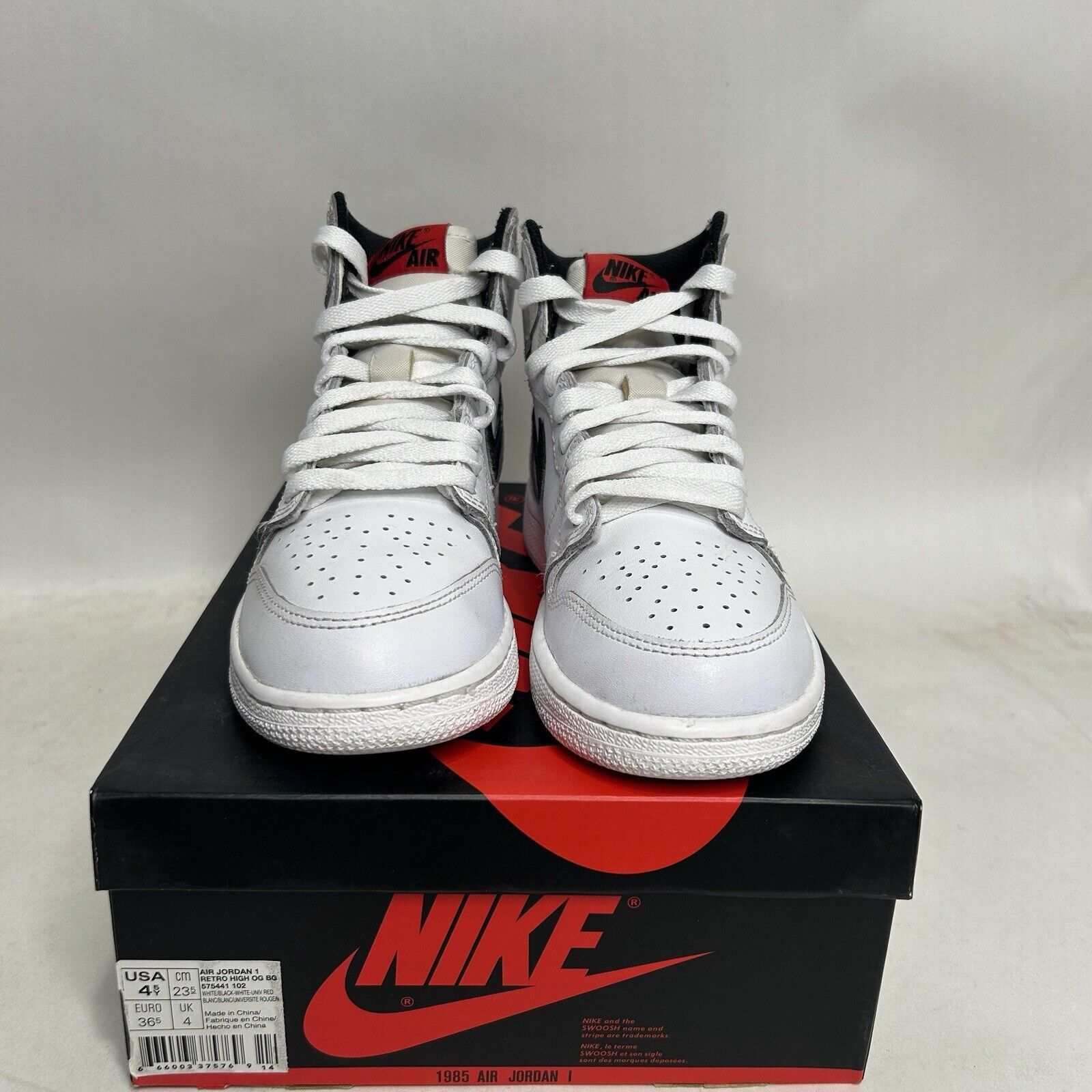 Nike Nike Air Jordan 1 Retro High OG BG “White Yin-Yang” 2024 Size US 6 / IT 36 - 2 Thumbnail