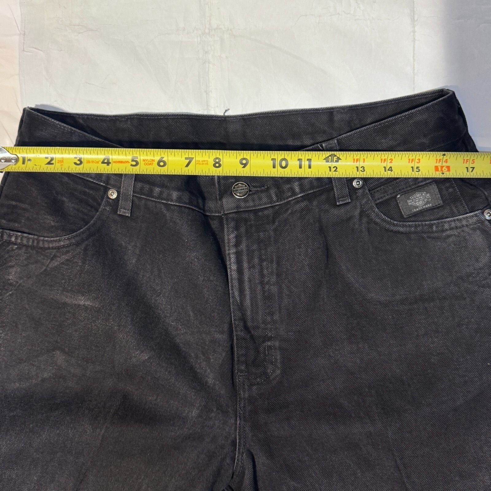 Harley Davidson Harley Davidson Jeans Womens 32x28 Black Denim Biker USA Boo Size 24" / US 00 / IT 34 - 8 Thumbnail