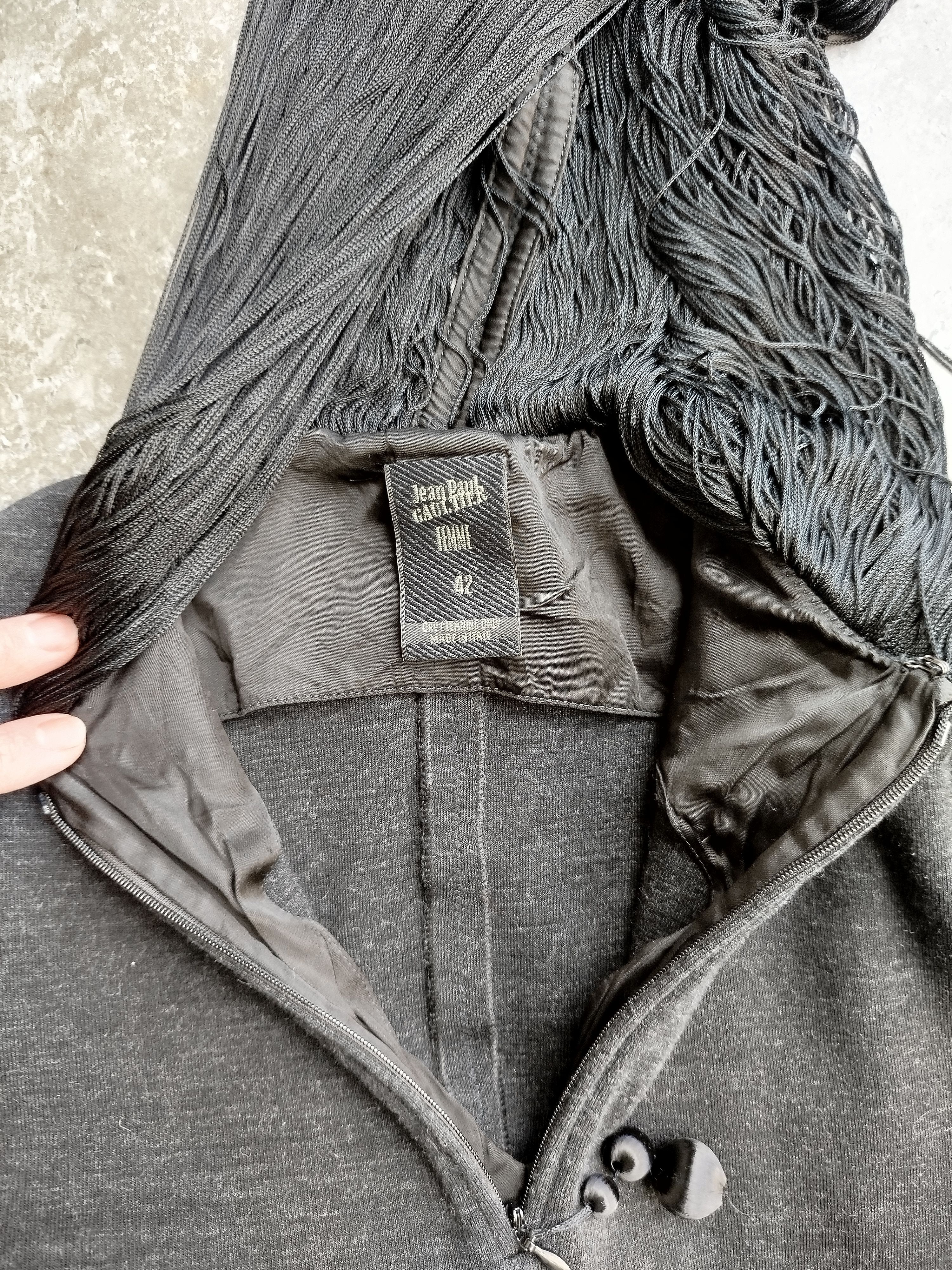 Jean Paul Gaultier Jean Paul Gaultier Dress Bodycon Hooded Italy Vintage 90s Size S / US 4 / IT 40 - 16 Thumbnail
