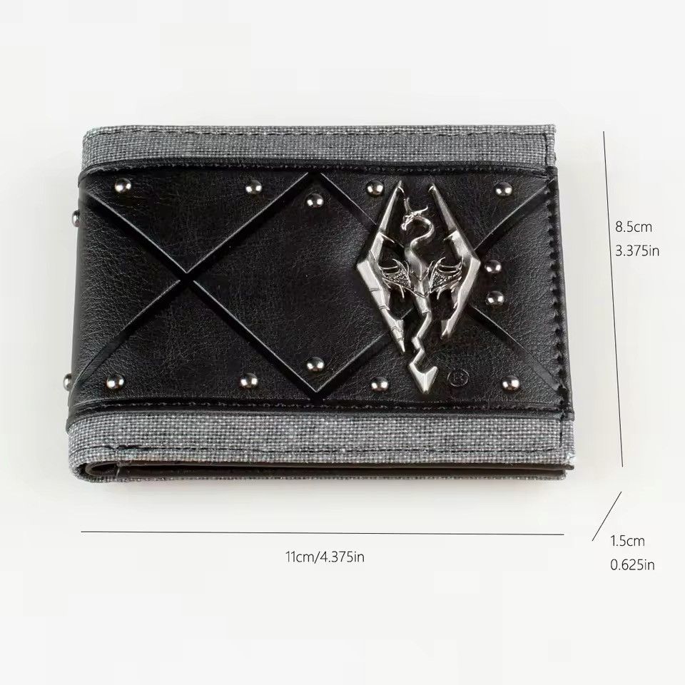 Designer × Other Gothic Punk Style Design Wallet Card Holder Size ONE SIZE - 4 Thumbnail