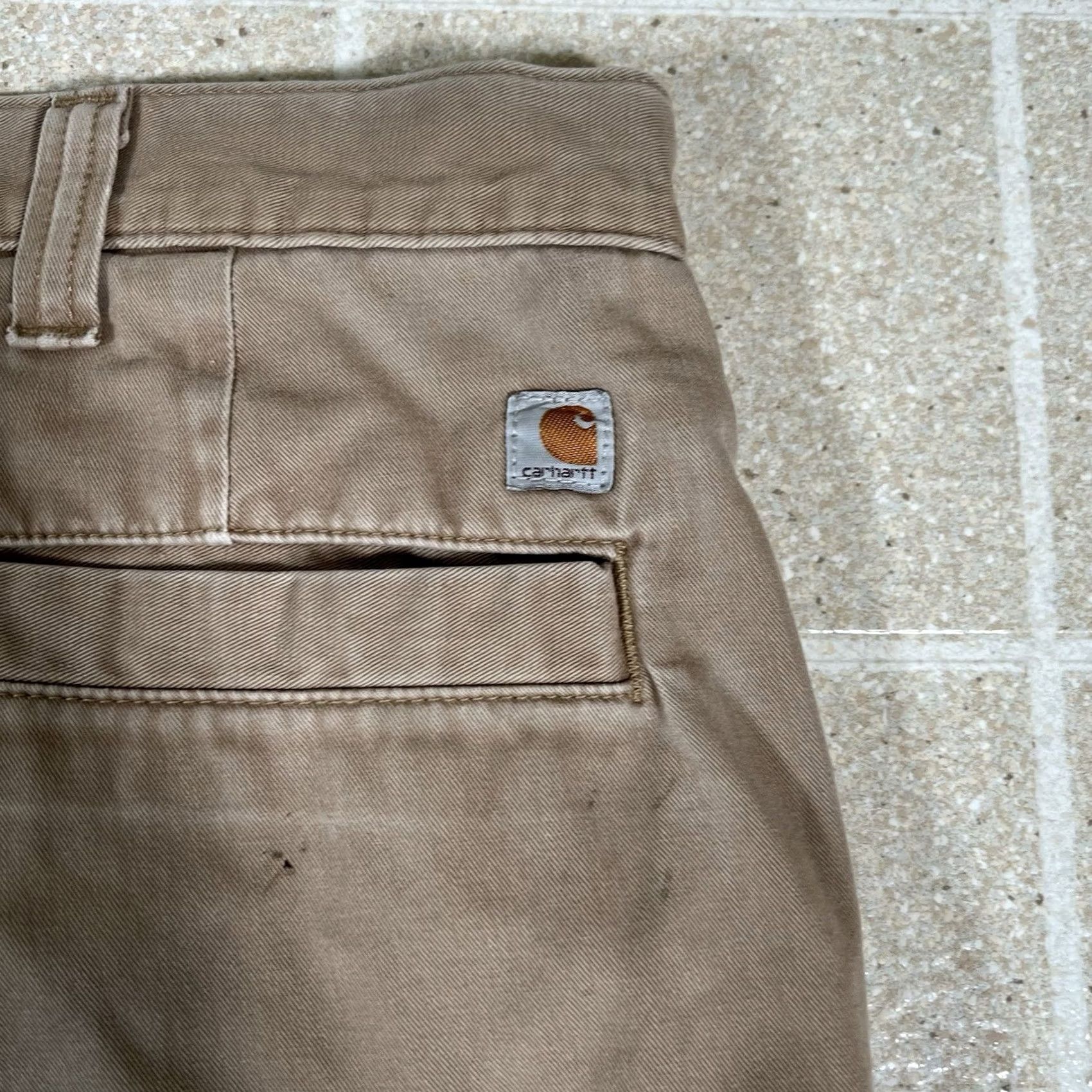 Carhartt Carhartt Relaxed Fit Khaki Work Pants 100095-253 Mens 44x30 Beige Twill Pant Size US 44 / EU 60 - 5 Thumbnail