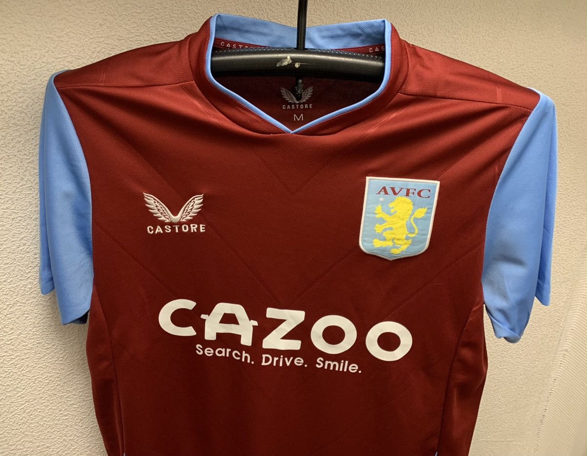 Castore AVFC Aston Villa castors soccer jersey M sz Size US M / EU 48-50 / 2 - 3 Thumbnail