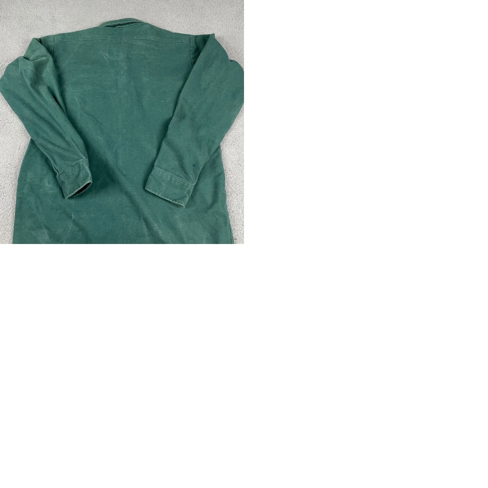 Vintage VINTAGE Winter Run Chamois Shirt - Green, Heavyweight Flannel, Button-Up, Cotton, Long Sleeve, Spread Collar, Size L (Tall) - Men’s, Casual, USA Made Size US L / EU 52-54 / 3 - 9 Thumbnail