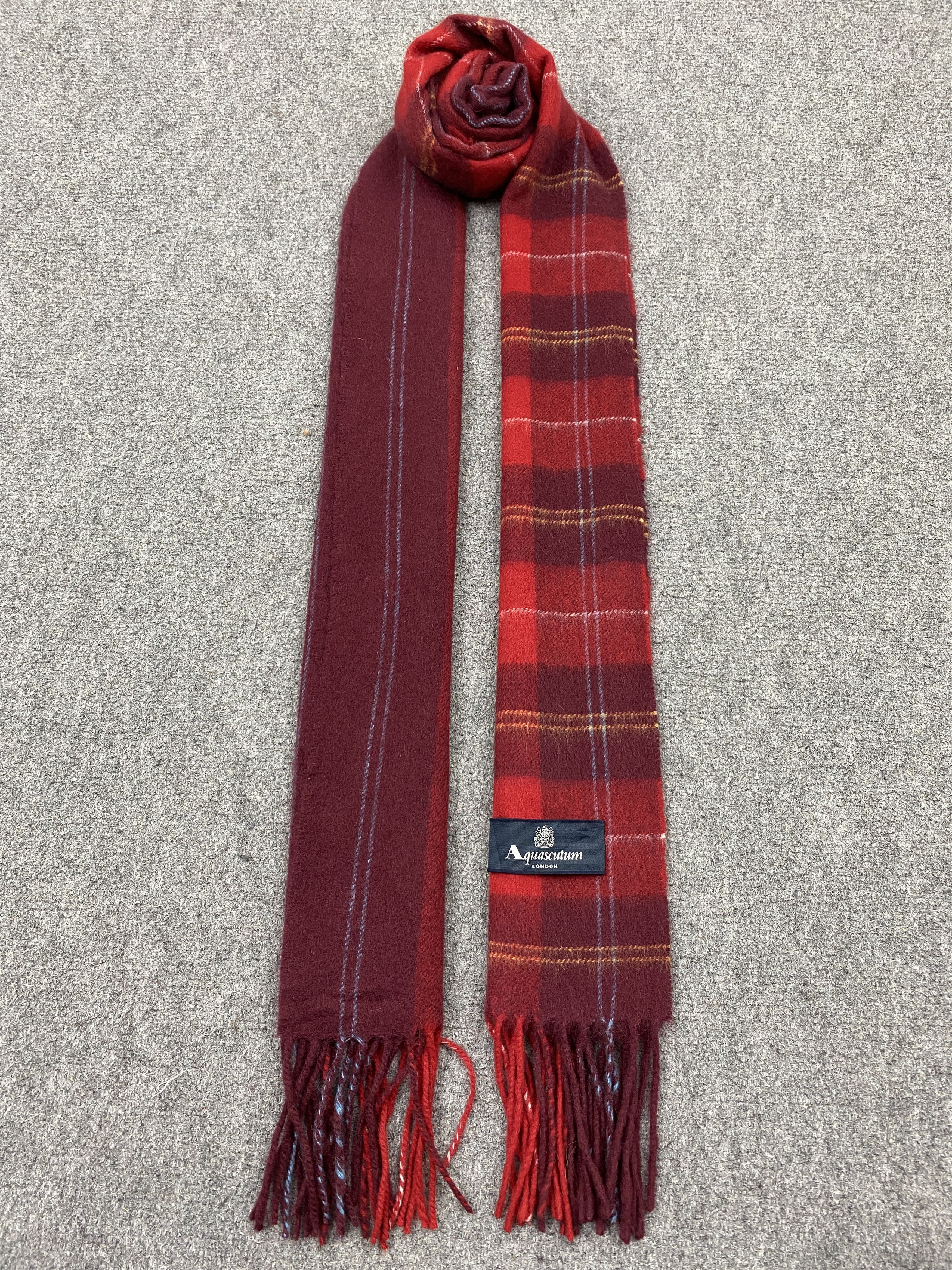 Aquascutum Scarf Muffler Cashmere Neckwear SC0115