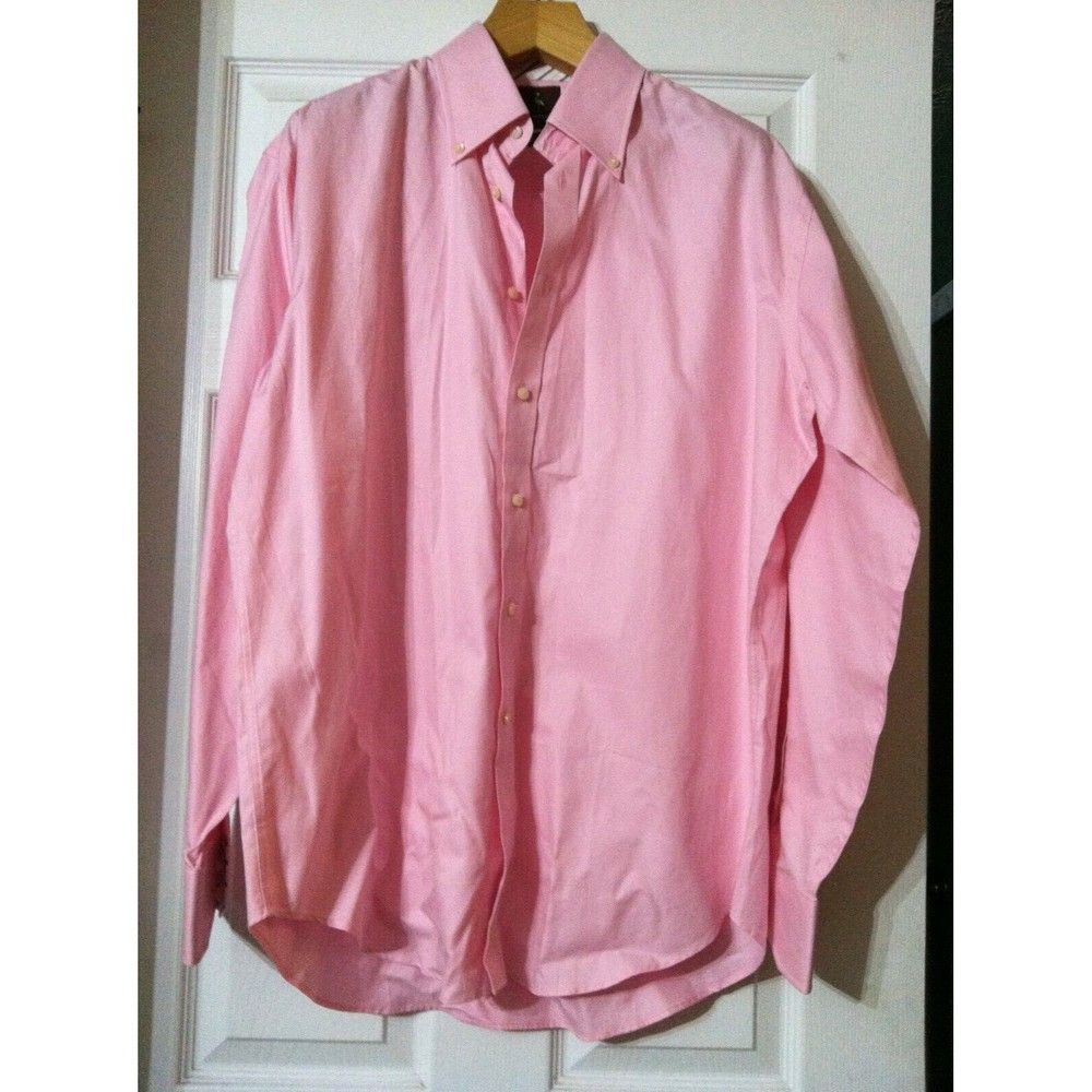 Tailorbyrd TAILORBYRD MENS NEW PINK 100%COTTON DRESS SHIRT SIZE: L Size US L / EU 52-54 / 3 - 1 Thumbnail