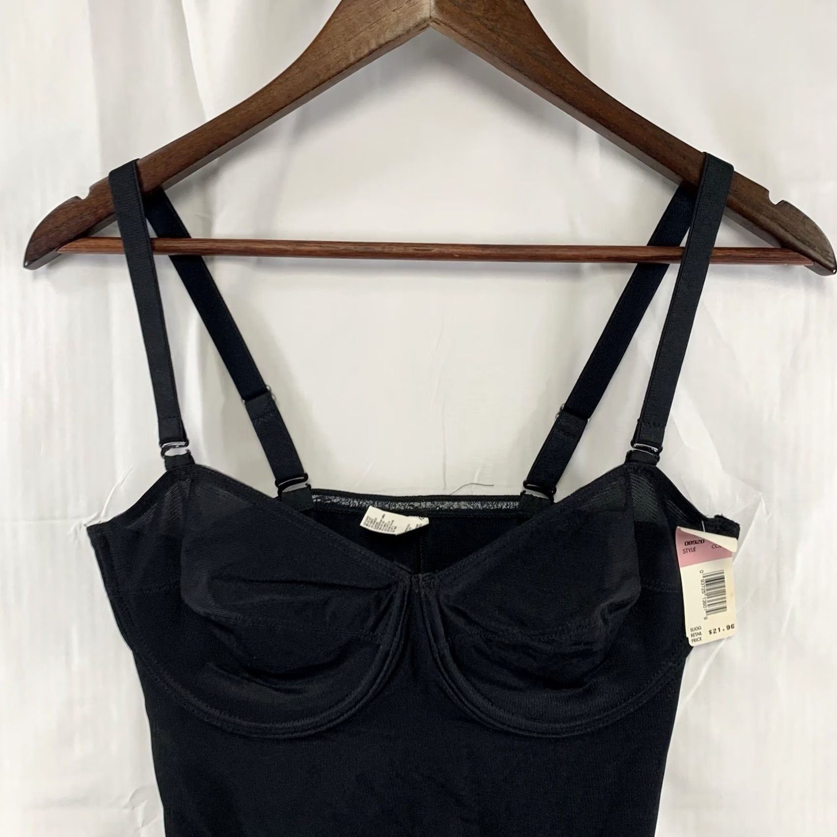 Vintage VINTAGE Weight Watchers In Control Instant Body Shaping Bra Slip 38D Black Shapewear Womens Pair? Size ONE SIZE - 2 Thumbnail