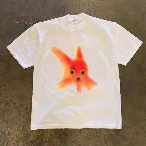 VIBE Vintage Hip Hop Goldfish Print Short Sleeve T-Shirt Size US M / EU 48-50 / 2 - 1 Thumbnail