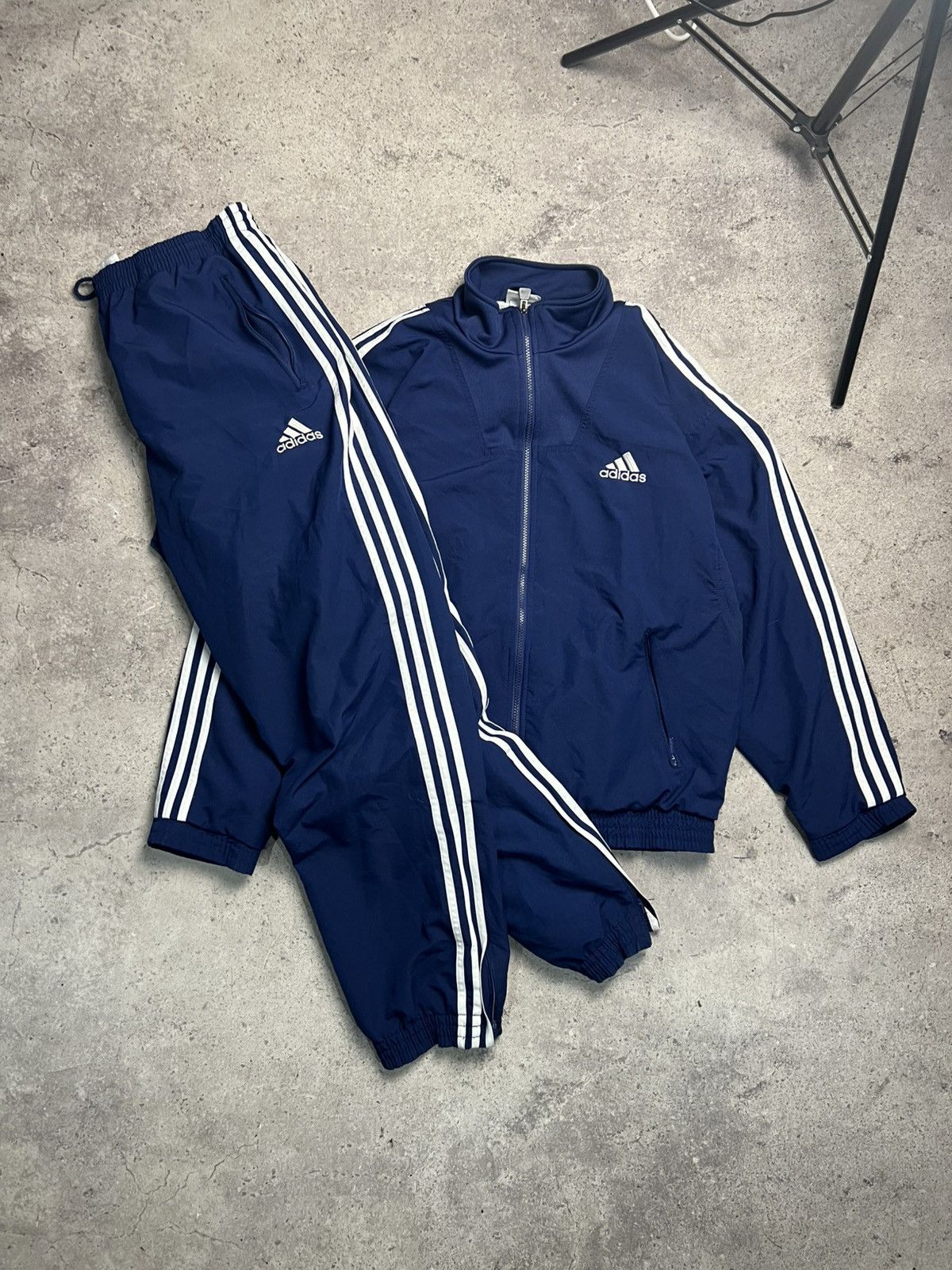 Adidas Adidas 90s track suit vintage zip pants Size US 34 / EU 50 - 1 Thumbnail