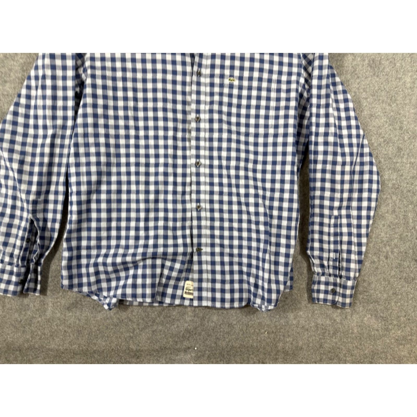 Lacoste Lacoste Shirt Mens Medium 42 Blue White Checked Modern Fit Button-Up Long Sleeve Mens Size US M / EU 48-50 / 2 - 4 Thumbnail